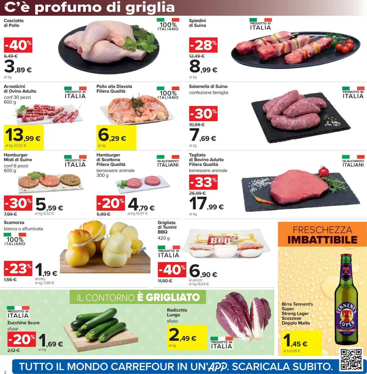 Volantino Carrefour del 21.04.2026 | Pagina: 2 | Prodotti: Griglia, Spiedini, Ovino, Profumo