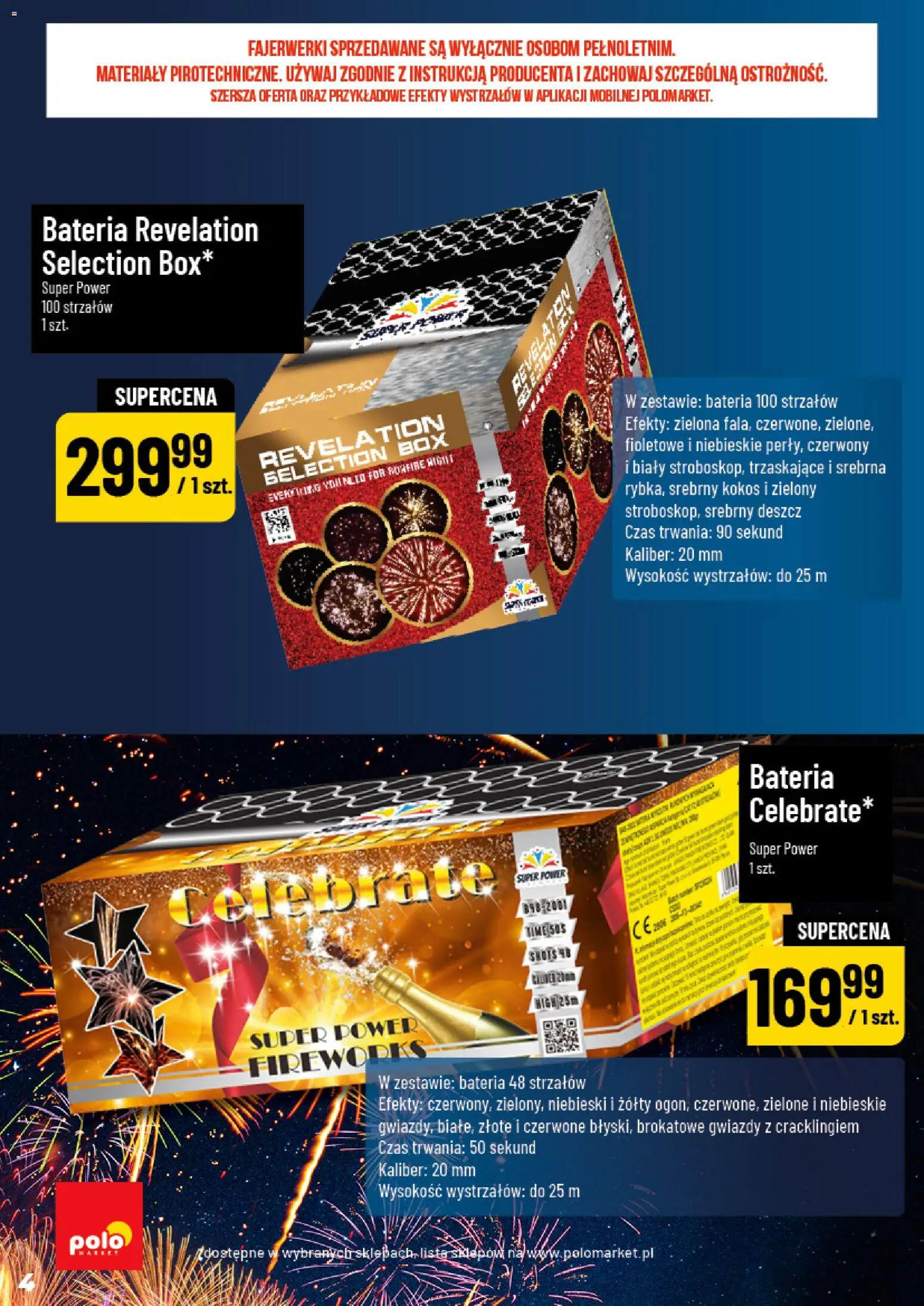 POLOmarket Gazetka - Inspirujący Tydzień od 27.12.2025 | Strona: 4 | Produkty: Fajerwerki, Bateria