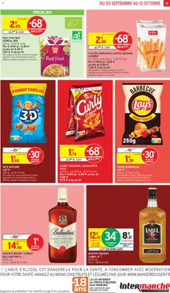 Intermarché - Prévisualisation de SCOTCH WHISKY LABEL 5, 40% vol. 70 cl valide à partir de 30.09.2025 | Page: 35 | Produits: Barbecue, Whisky Label 5, Scotch whisky label 5, Chips