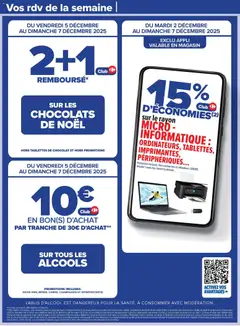 Carrefour - Prévisualisation de Carrefour catalogue Apero dinatoire valide à partir de 02.12.2025 | Page: 4 | Produits: Tablettes de chocolat, Alcools, Chocolat