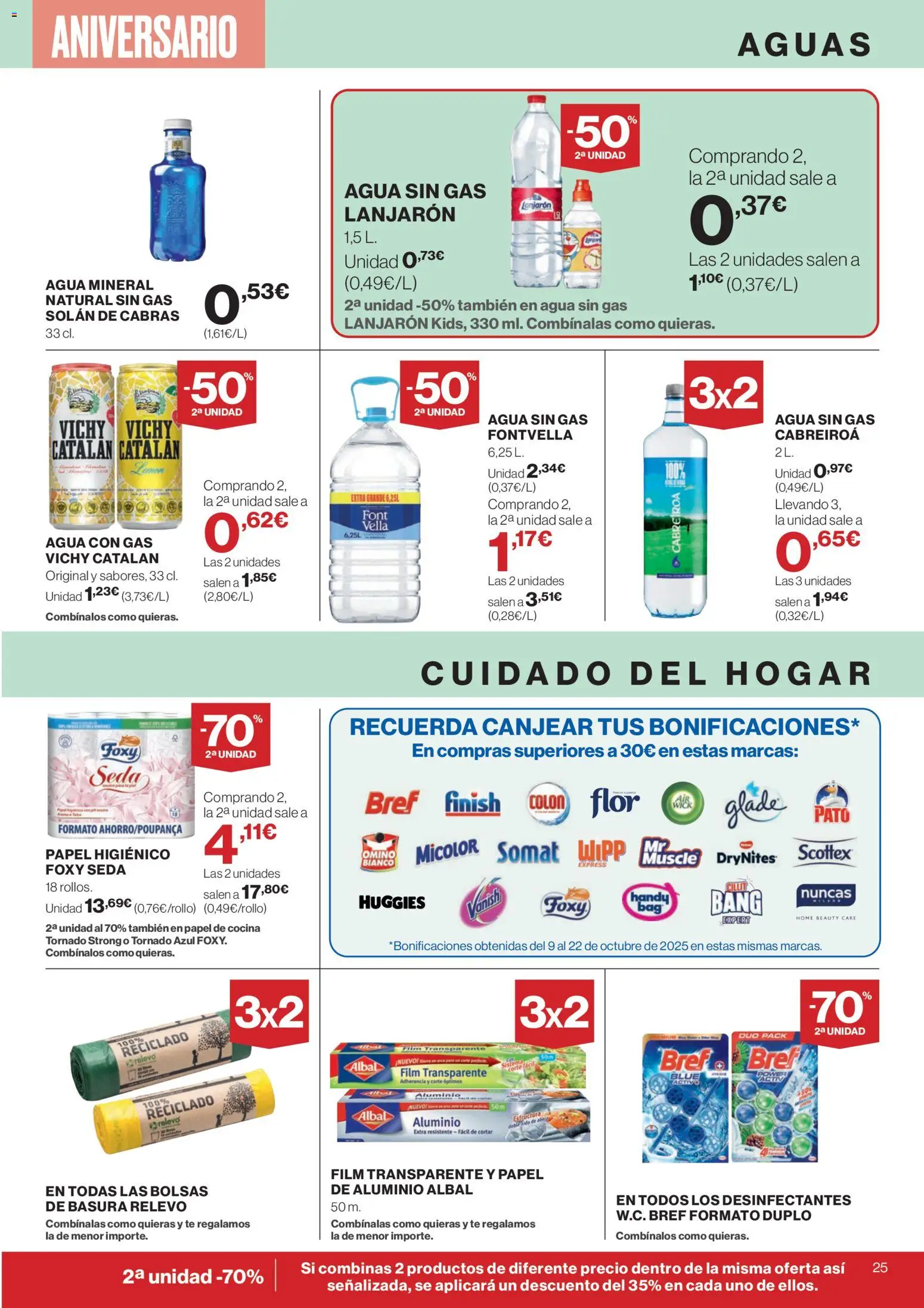 Supercor folleto │ válido desde el 23.10.2025 | Página: 25 | Productos: Agua con gas, Té, Cocina, Agua mineral