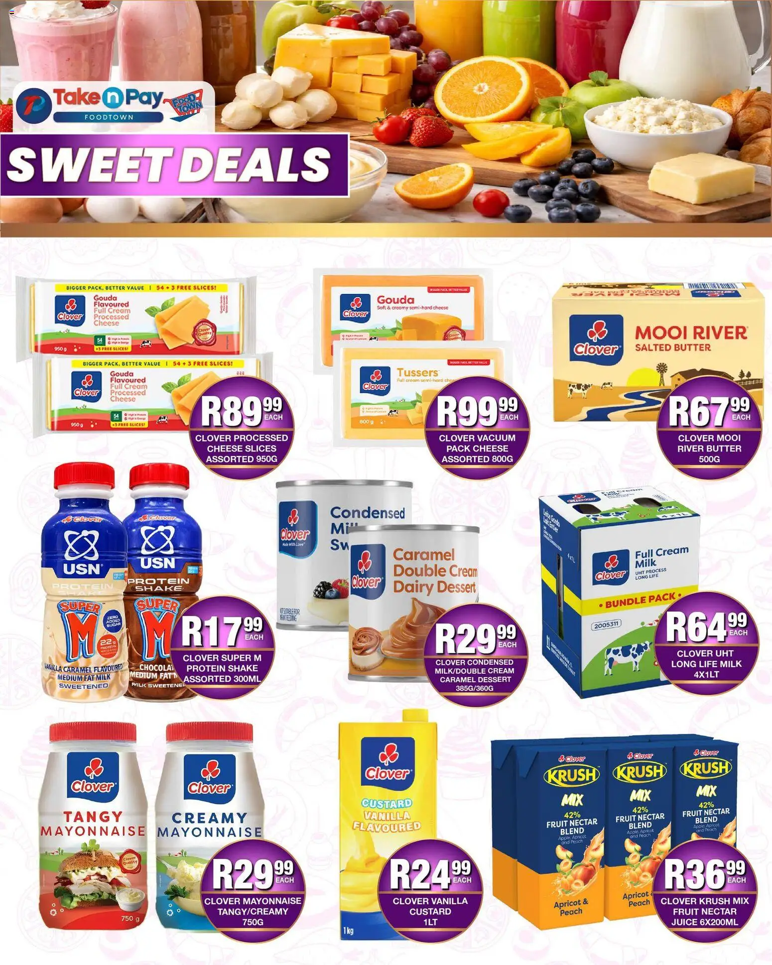 New Take n Pay catalogue – valid from 09.03.2026 | Page: 21 | Products: Custard, Milk, Butter, Peach