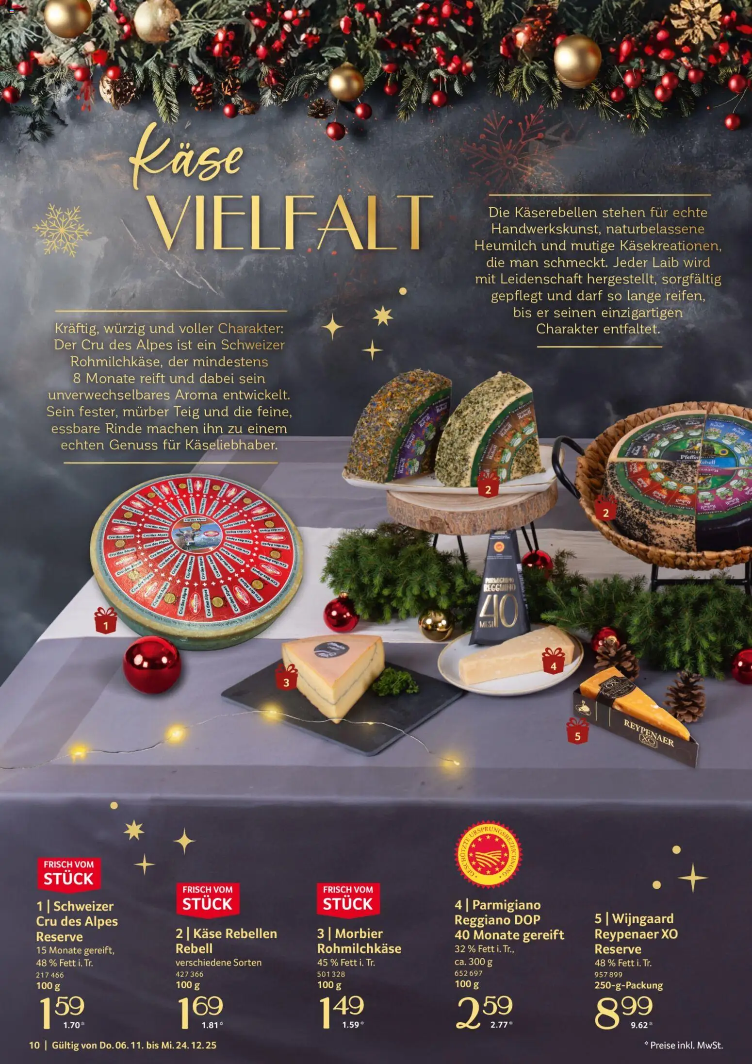 Selgros Genussmomente – gültig ab 06.10.2025 | Seite: 10 | Produkte: Käse, Pfeffer