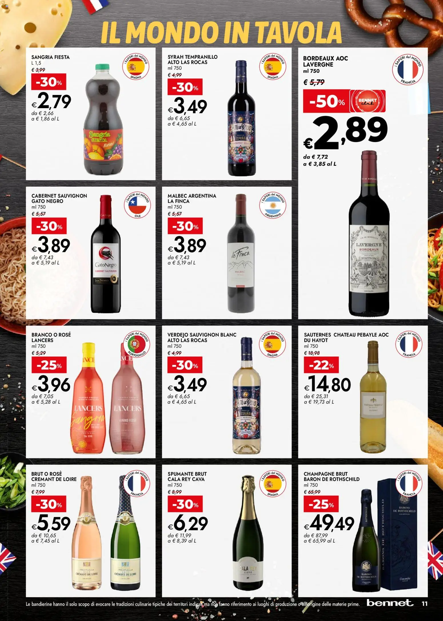 Volantino bennet del 05.03.2026 | Pagina: 11 | Prodotti: Spumante, Champagne