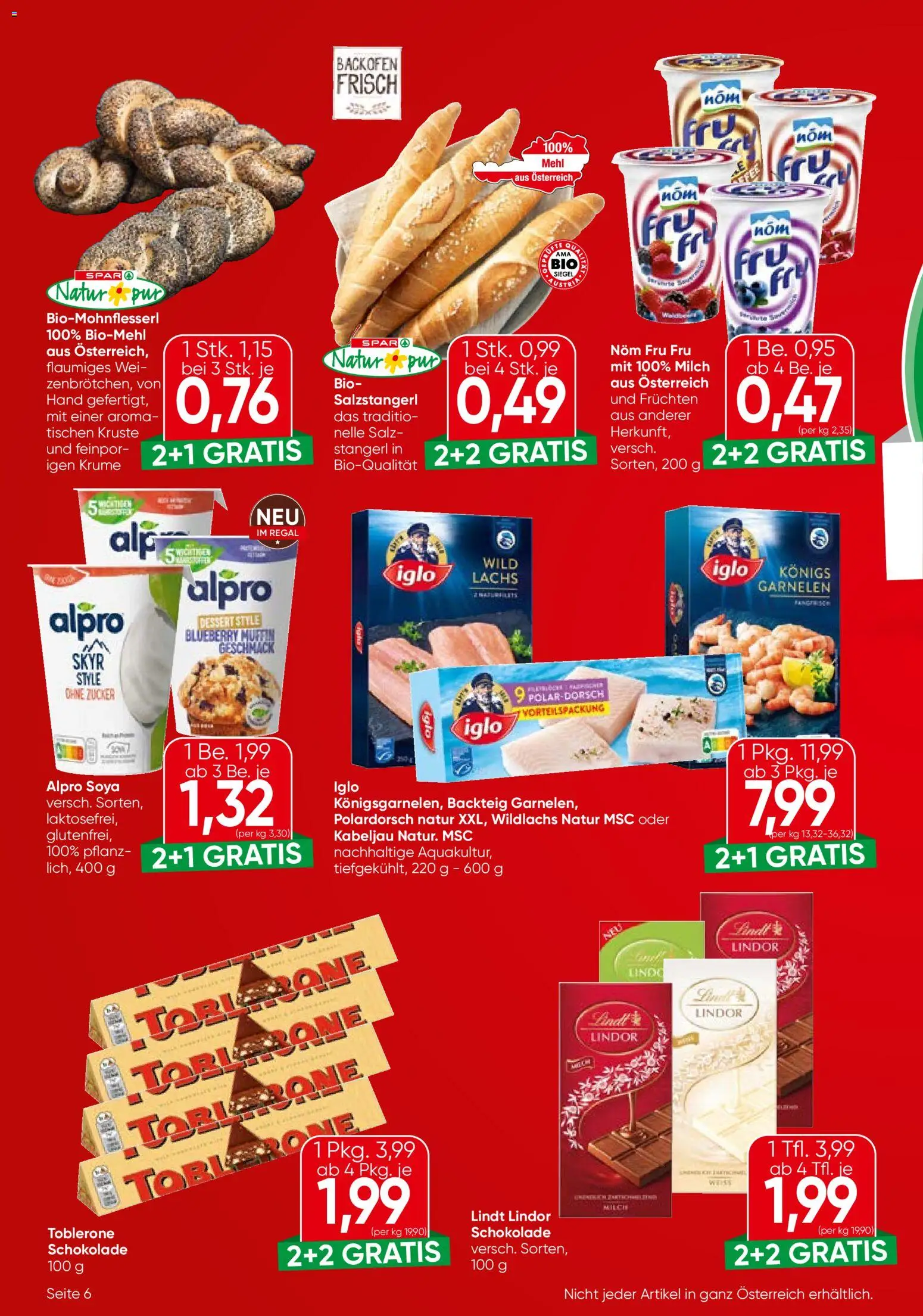 Eurospar Flugblatt - Burgenland gültig ab 23.10.2025 | Seite: 6 | Produkte: Salz, Zucker, Regal, Schokolade