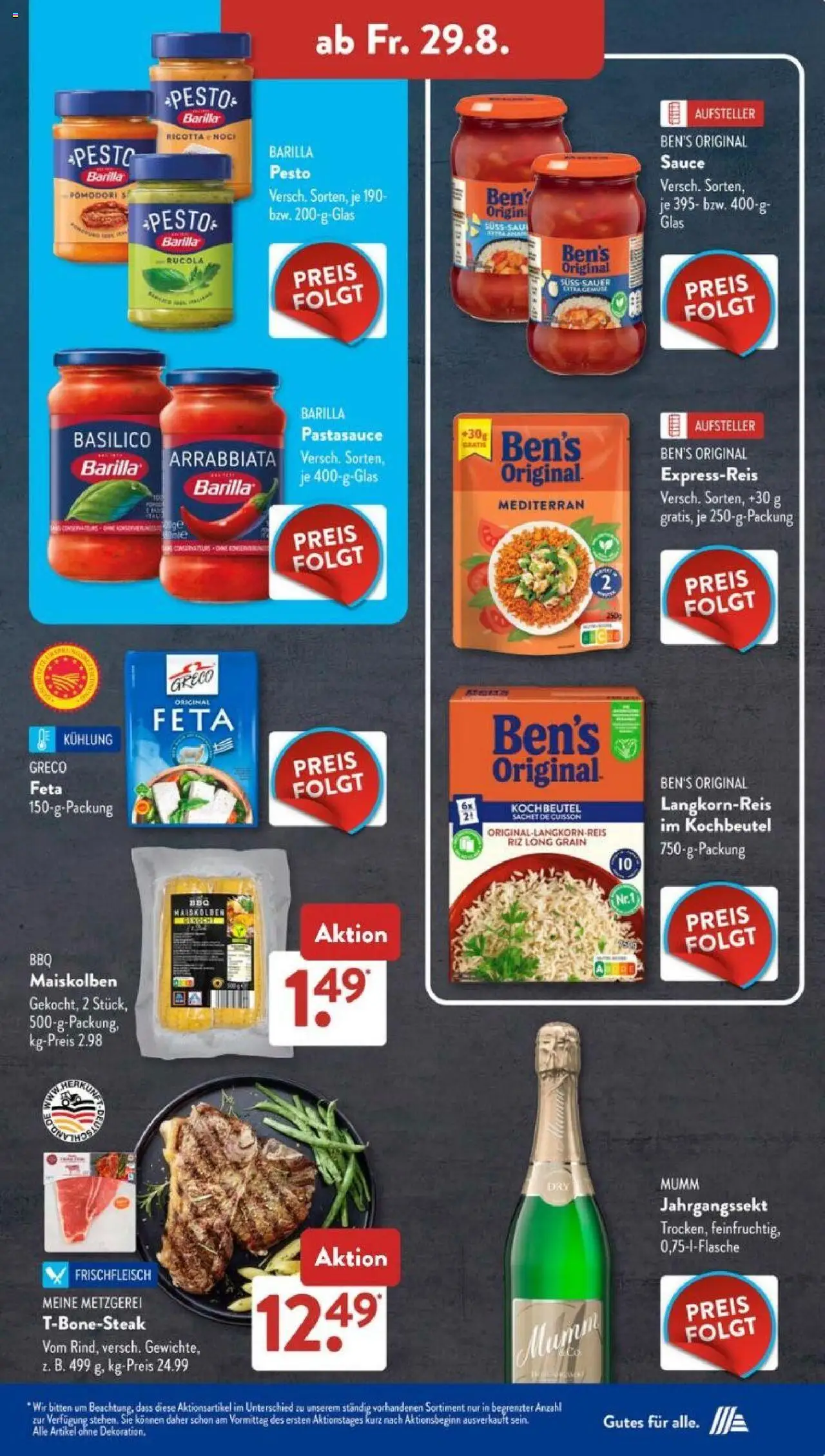 Aldi Süd Prospekt 	 - gültig ab dem 25.08.2025 | Seite: 17 | Produkte: Feta, Barilla, Barilla pesto, Rucola
