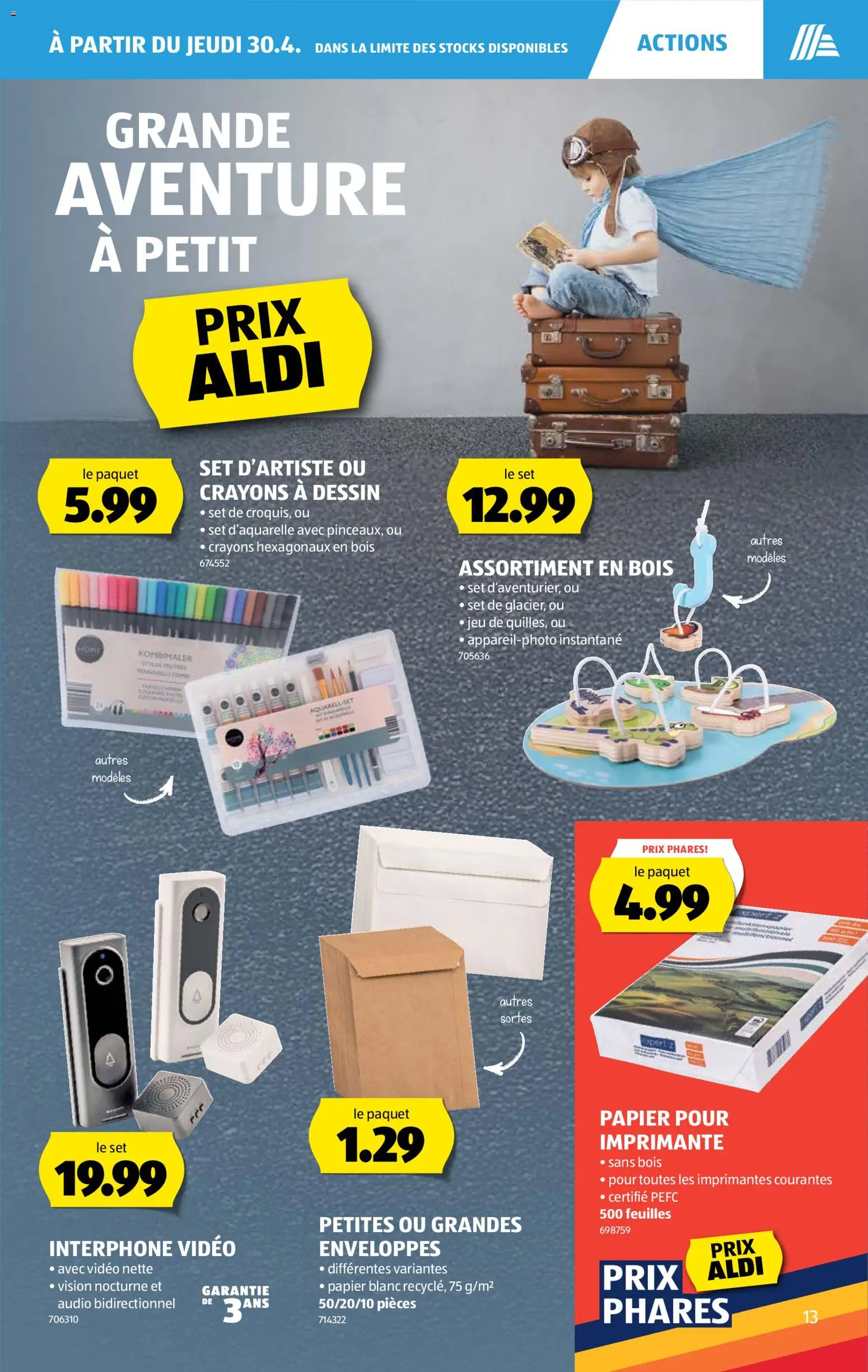Aldi aktionen FR – gültig ab 30.04.2026 | Seite: 13 | Produkte: Audio, Video