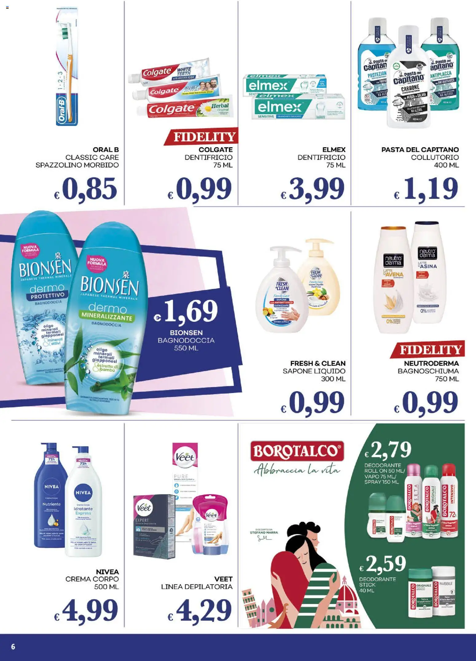 Volantino Pilato del 28.04.2026 | Pagina: 6 | Prodotti: Bagnoschiuma, Dentifricio, Spazzolino, Pasta