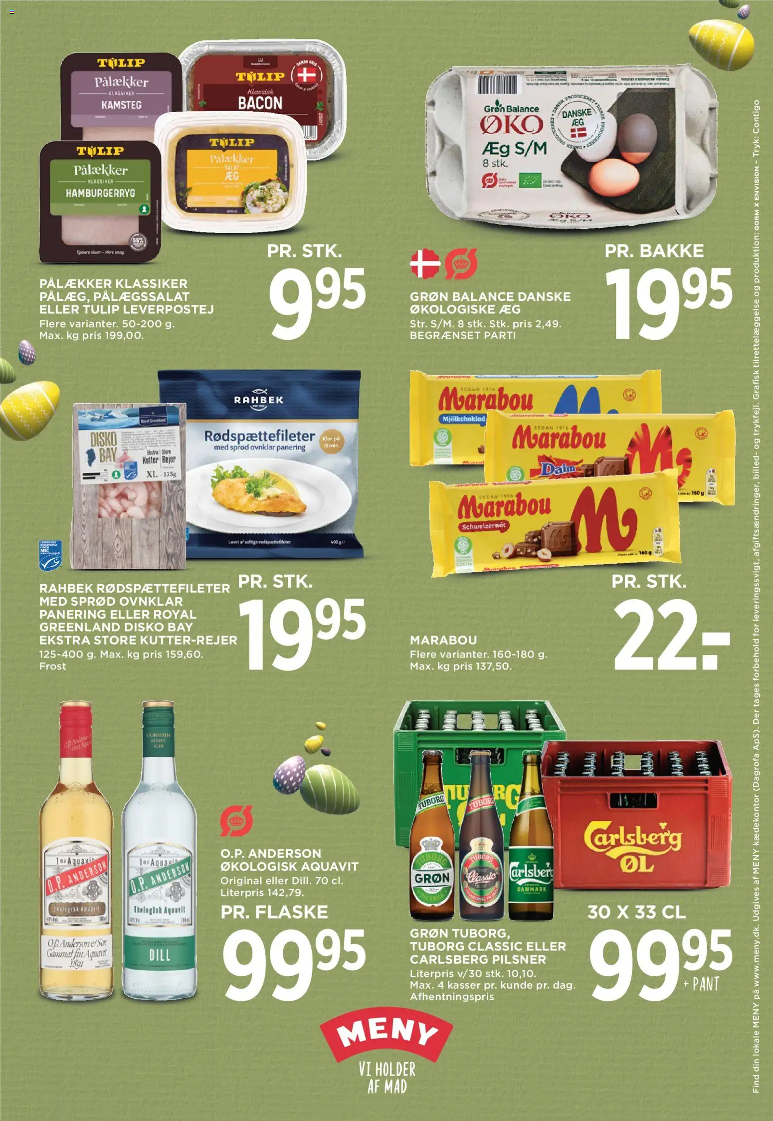Meny tilbudsavis – gyldig fra 27.03.2026 | Side: 44 | Produkter: Æg, Salat, Hamburgerryg, Rejer