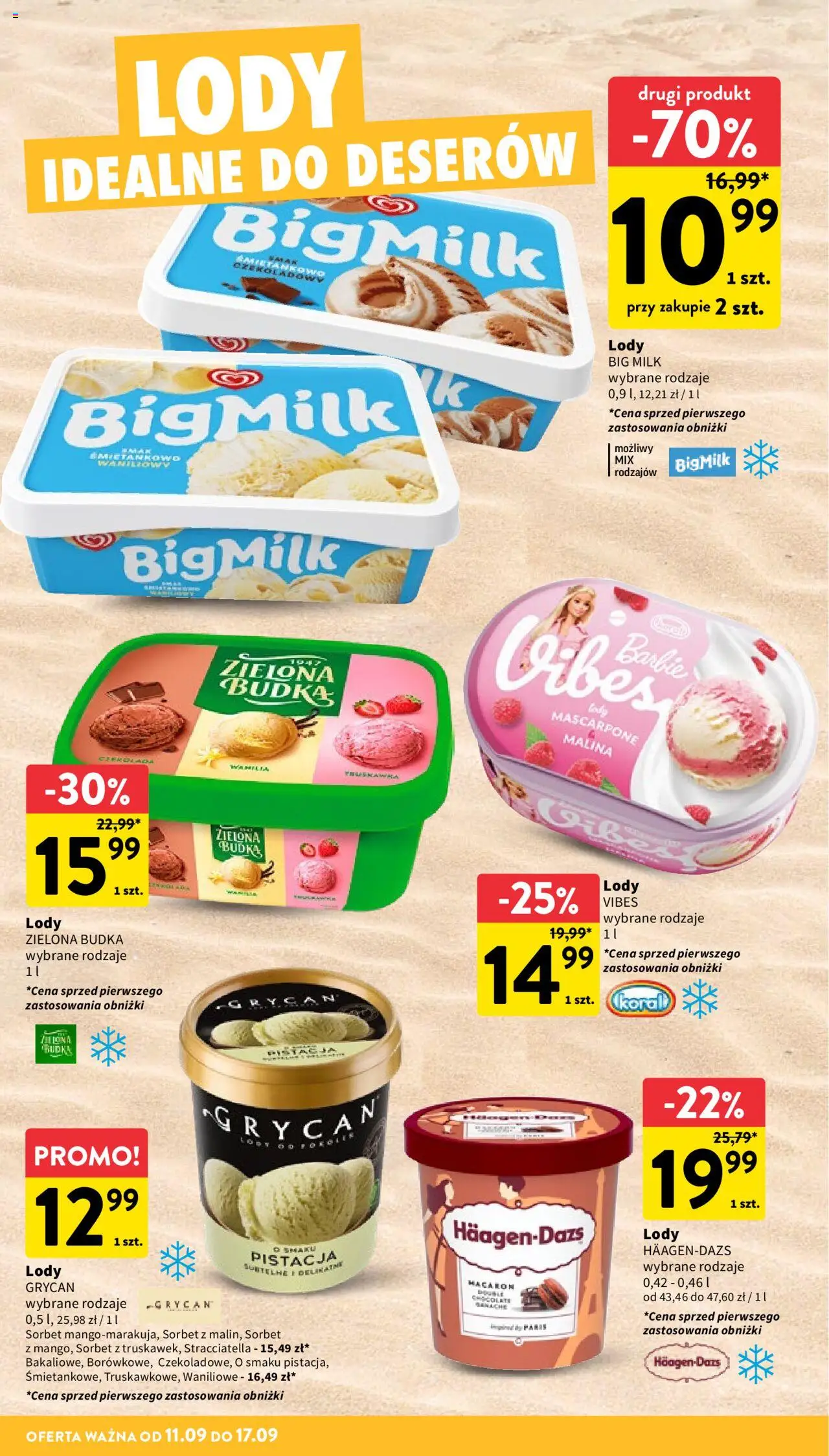 Intermarche Gazetka od 11.09.2025 | Strona: 24 | Produkty: Malina, Barbie, Mascarpone, Lody