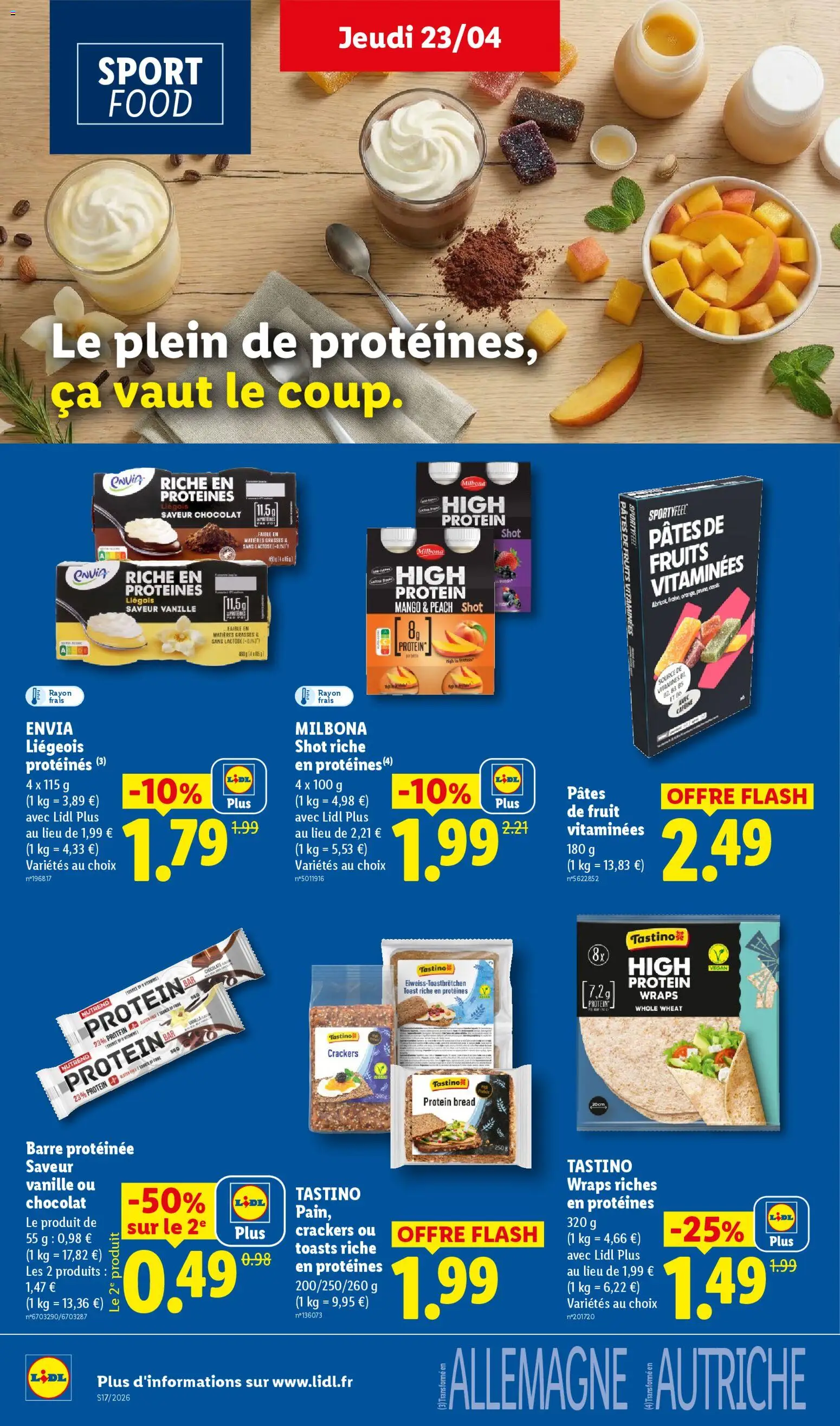 {H1} | Page: 24 | Produits: Pâtes de fruits, Crackers, Chocolat, Pâtes