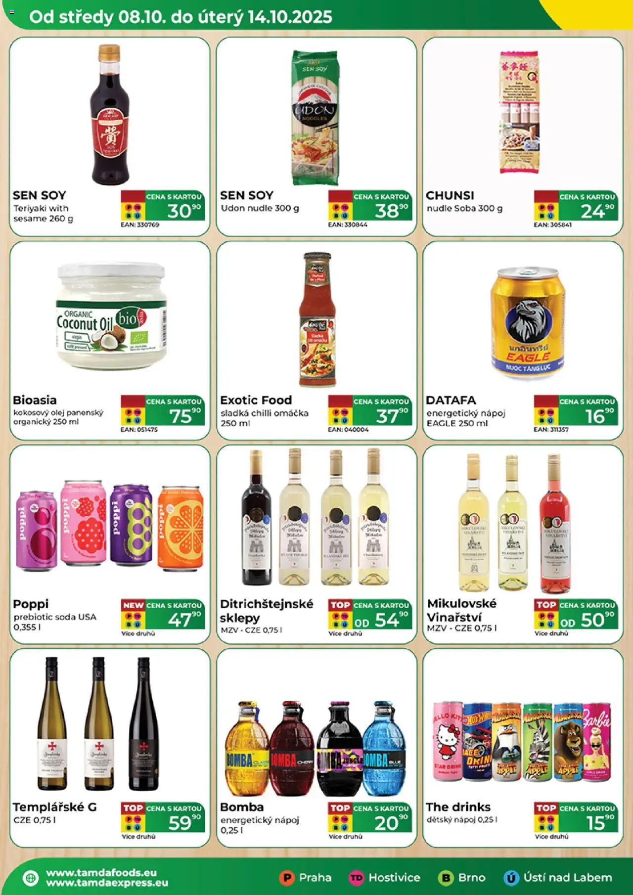 Tamda Foods leták od 08.10.2025 | Strana: 4 | Produkty: Sladká chilli omáčka, Olej, Energetický nápoj, Apple