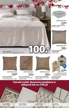 Pogląd oferty "JYSK Gazetka" - ważna od 10.12.2025 | Strona: 21 | Produkty: Poduszka, Dywan