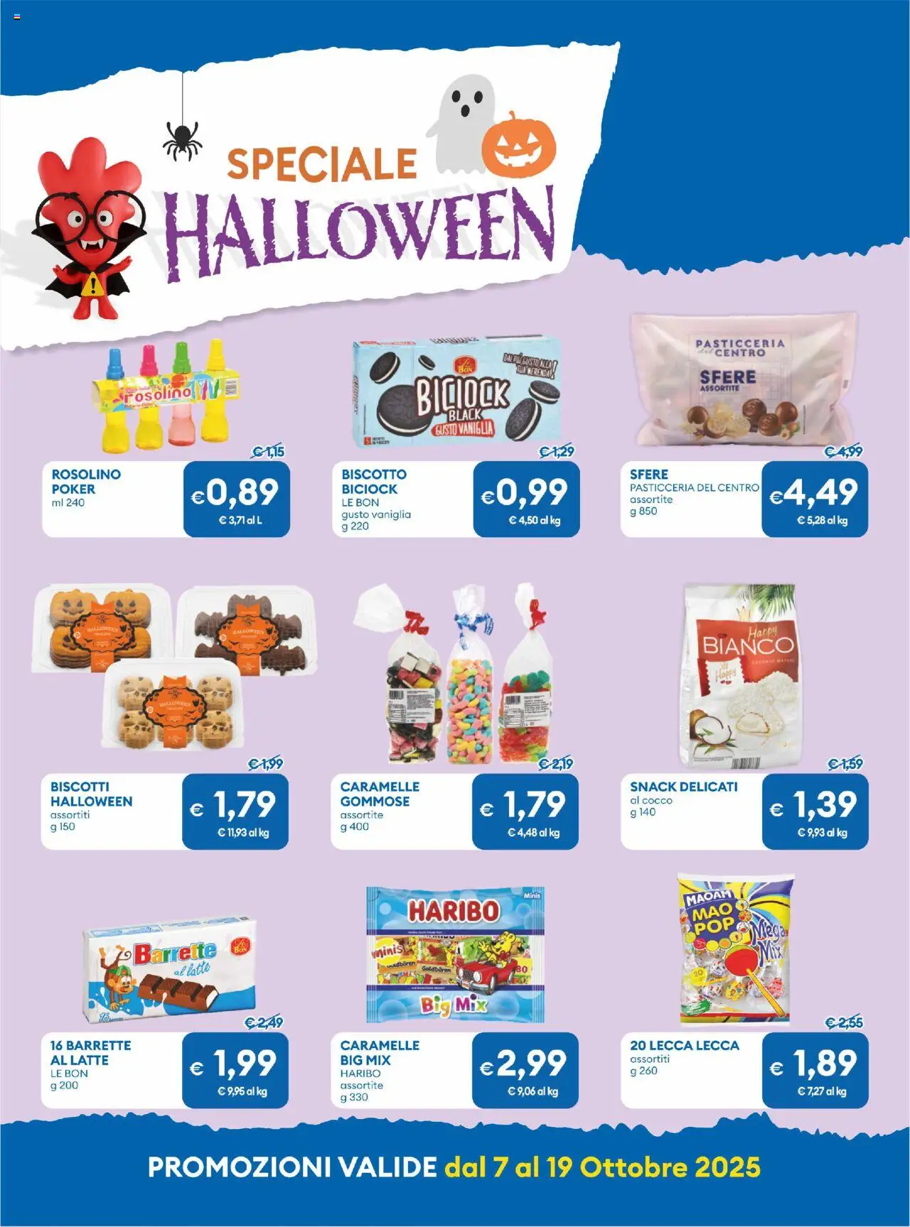 Volantino MD Discount del 07.10.2025 | Pagina: 21 | Prodotti: Caramelle, Biscotti, Latte, Cocco