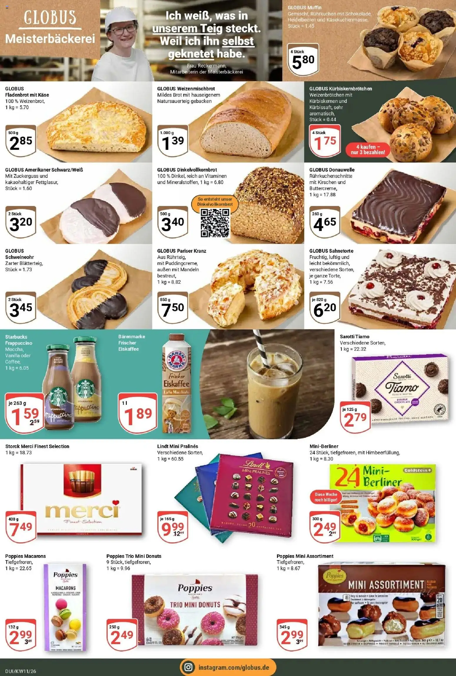 Globus prospekt Duisburg	 – gültig ab 09.03.2026 | Seite: 8 | Produkte: Käse, Vollkornbrot, Kirschen, Heidelbeeren