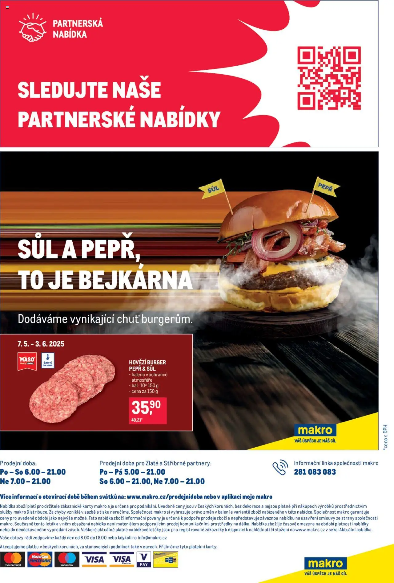 Makro leták - Pro milovníky jídla od 21.05.2025 | Strana: 29 | Produkty: Burger, Hovězí, Hovězí burger, Karty