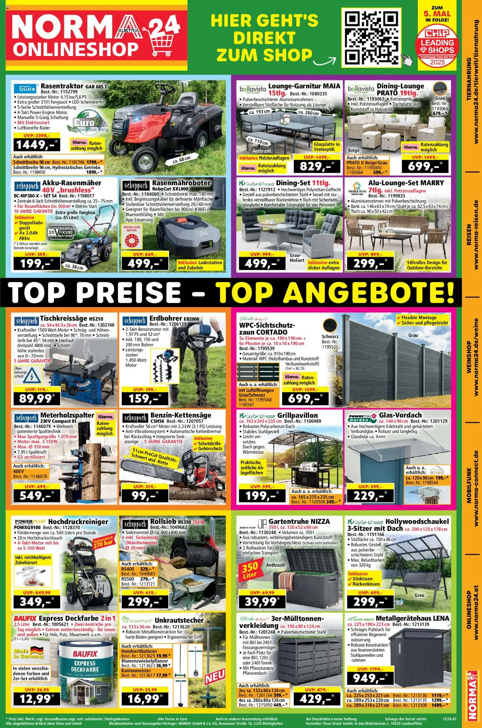 Norma Flugblatt gültig ab 07.04.2026 | Seite: 19 | Produkte: Sessel, Tisch