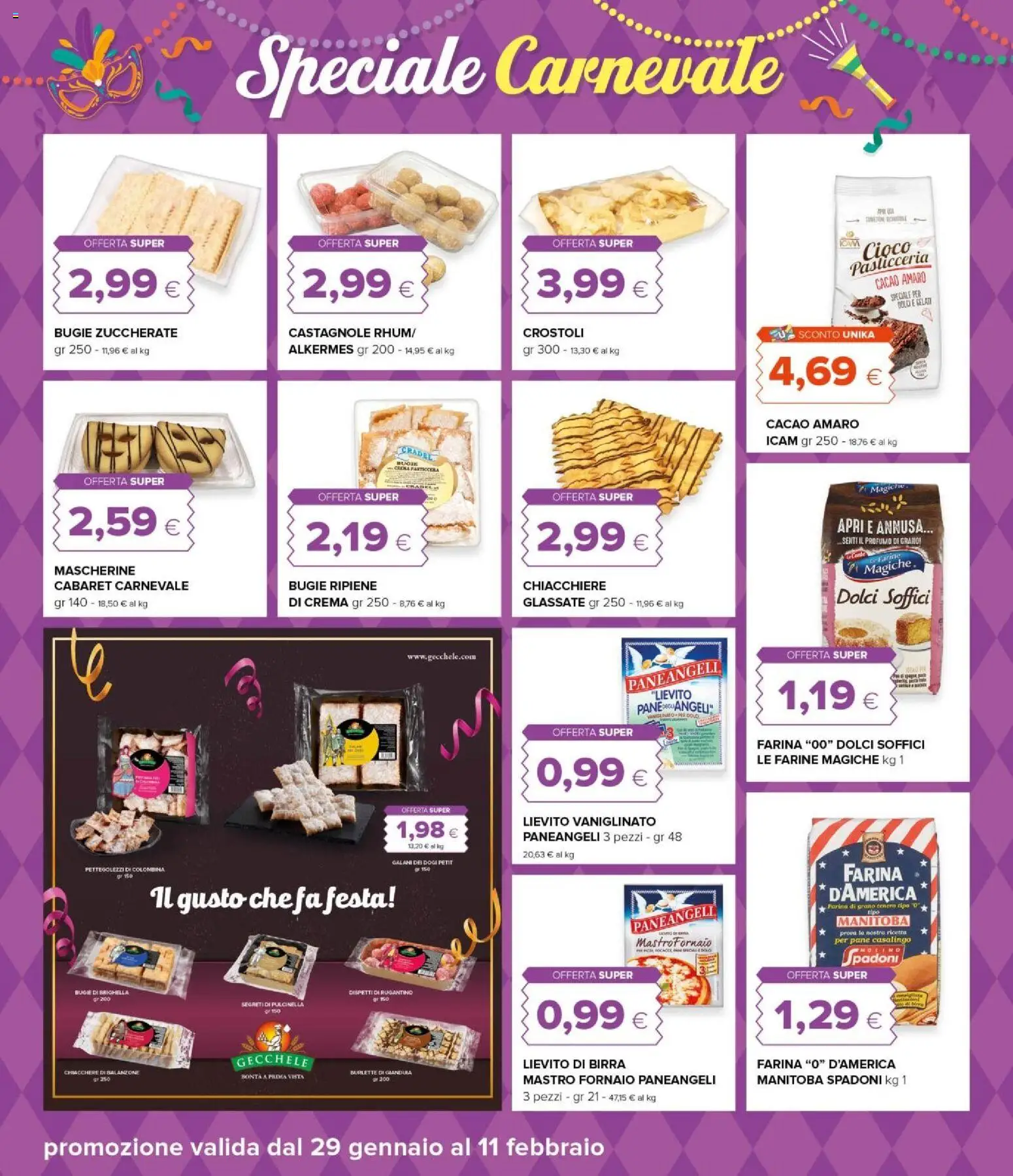 Volantino Oasi del 29.01.2026 | Pagina: 28 | Prodotti: Crema, Pane, Farina, Profumo