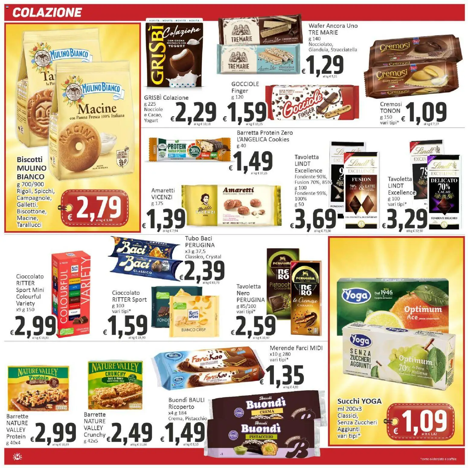 Volantino Paghi Poco del 07.04.2026 | Pagina: 14 | Prodotti: Yogurt, Cioccolato, Latte, Barretta
