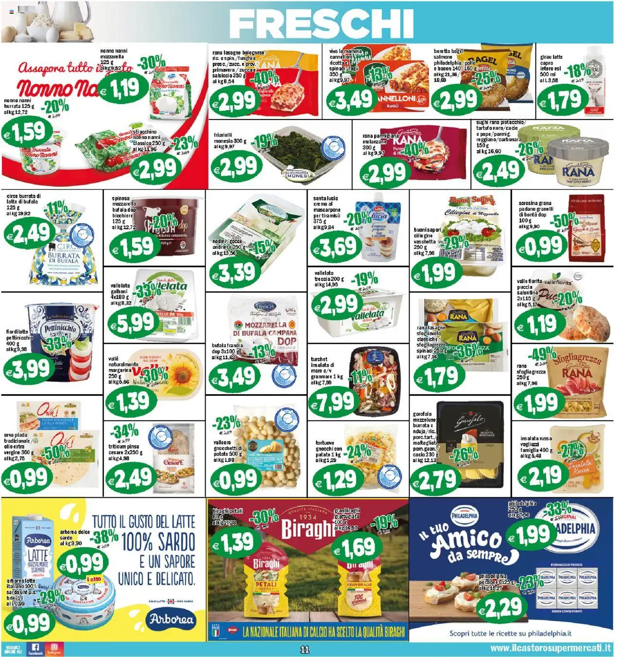 Volantino Il Castoro del 05.09.2025 | Pagina: 11 | Prodotti: Patate, Olio, Salsiccia, Zucca