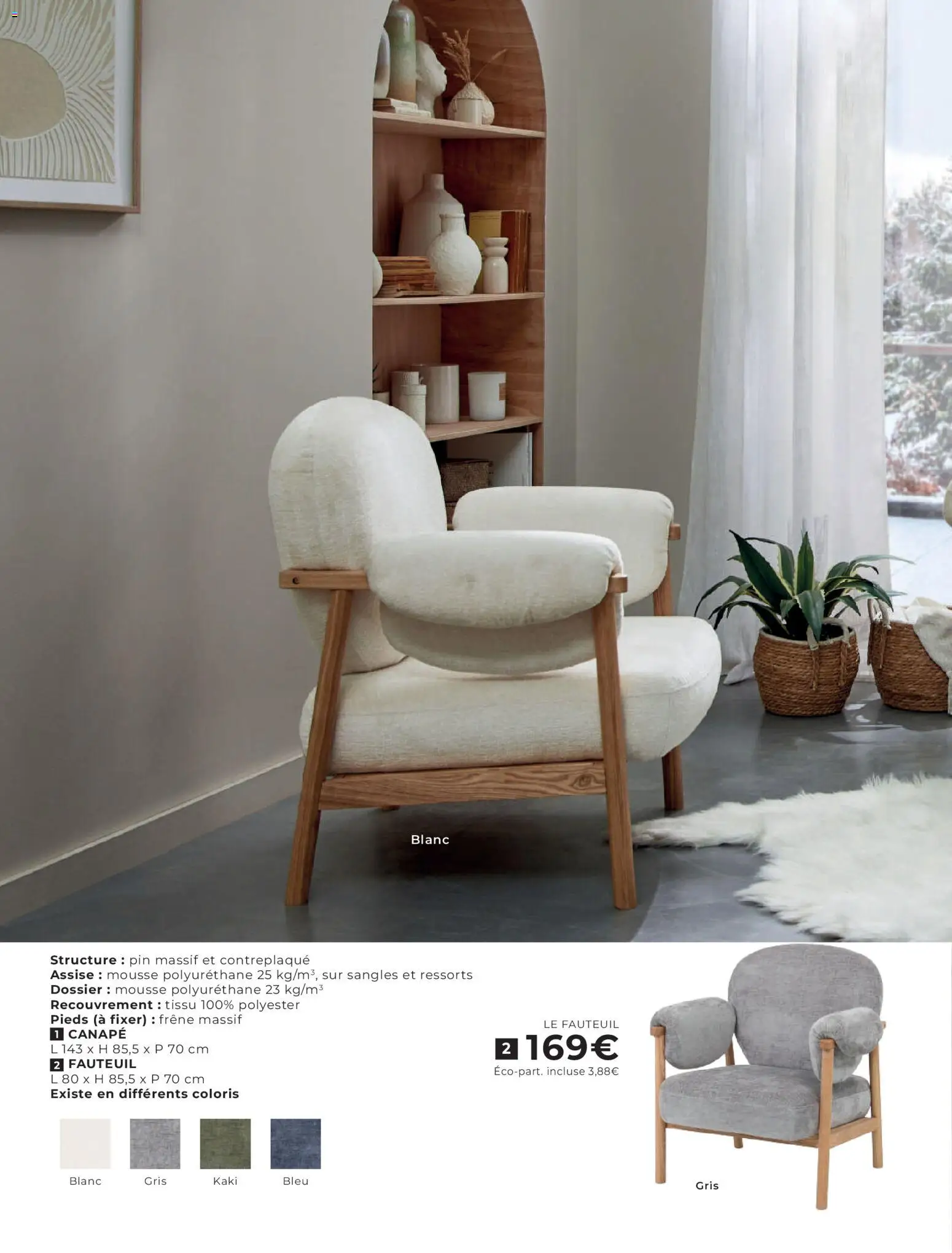 {H1} | Page: 10 | Produits: Kaki, Mousse, Canapé, Fauteuil
