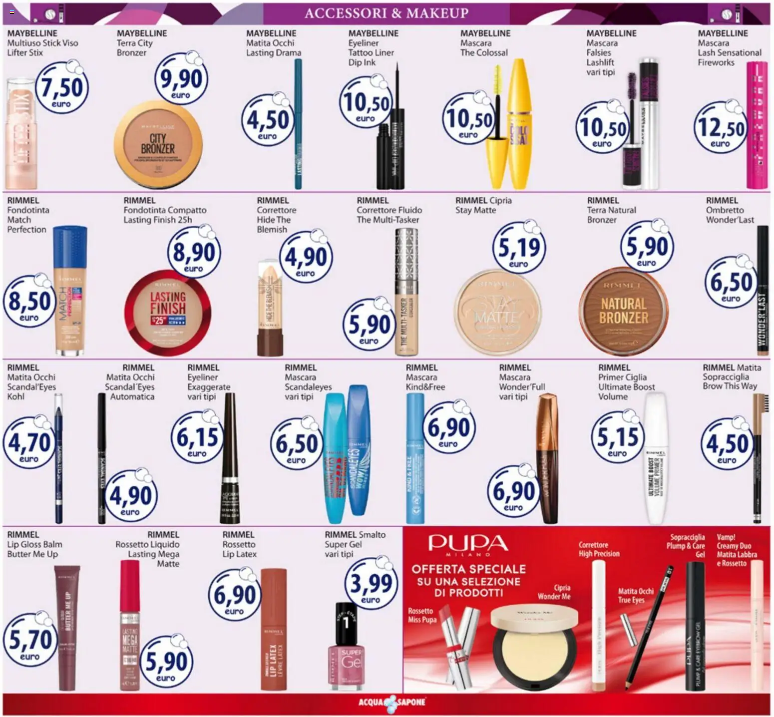 Volantino Acqua e Sapone del 01.12.2025 | Pagina: 5 | Prodotti: Ombretto, Rossetto, The, Cipria