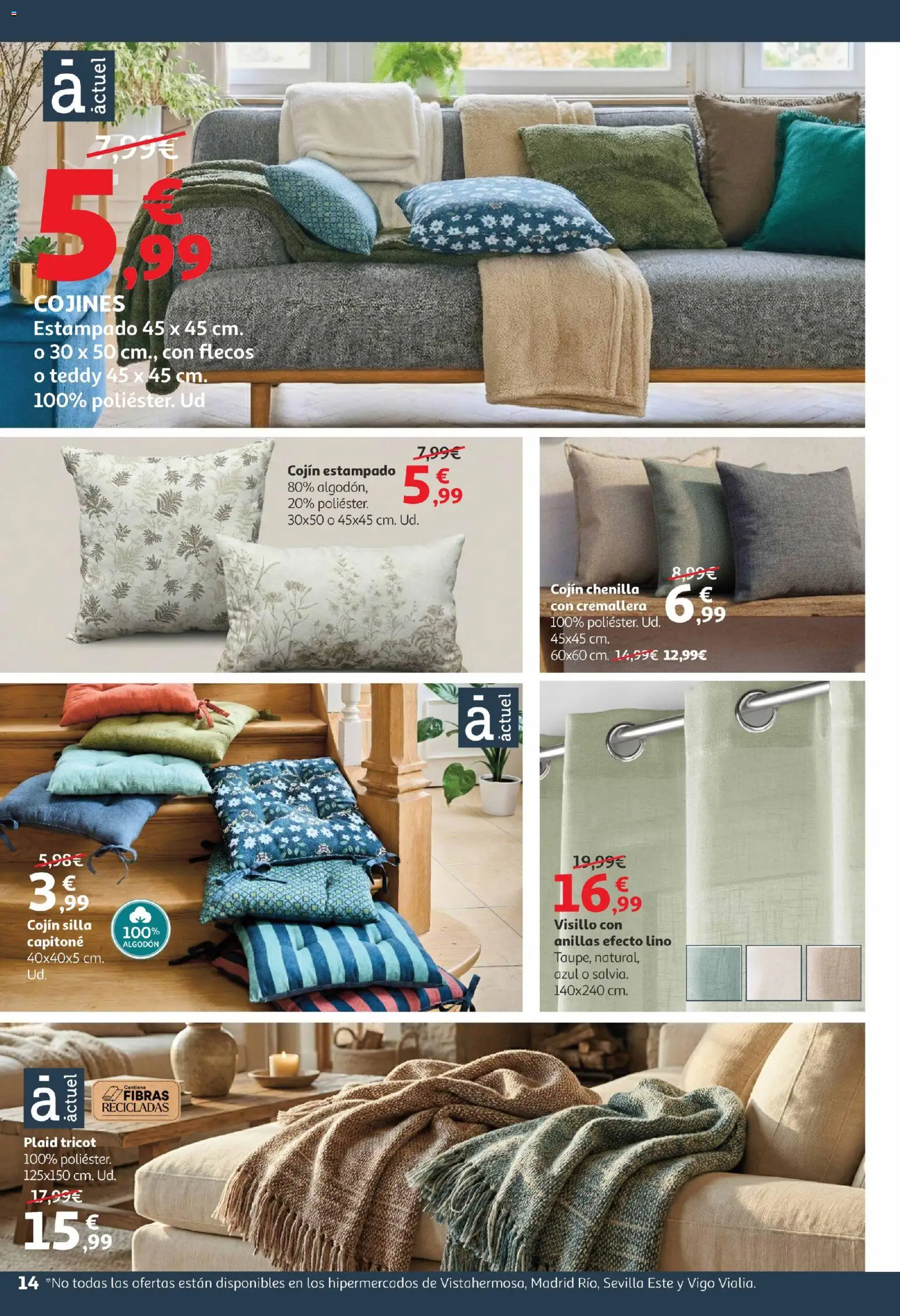 Alcampo -  Canarias │ válido desde el 09.01.2026 | Página: 14 | Productos: Cojín, Silla