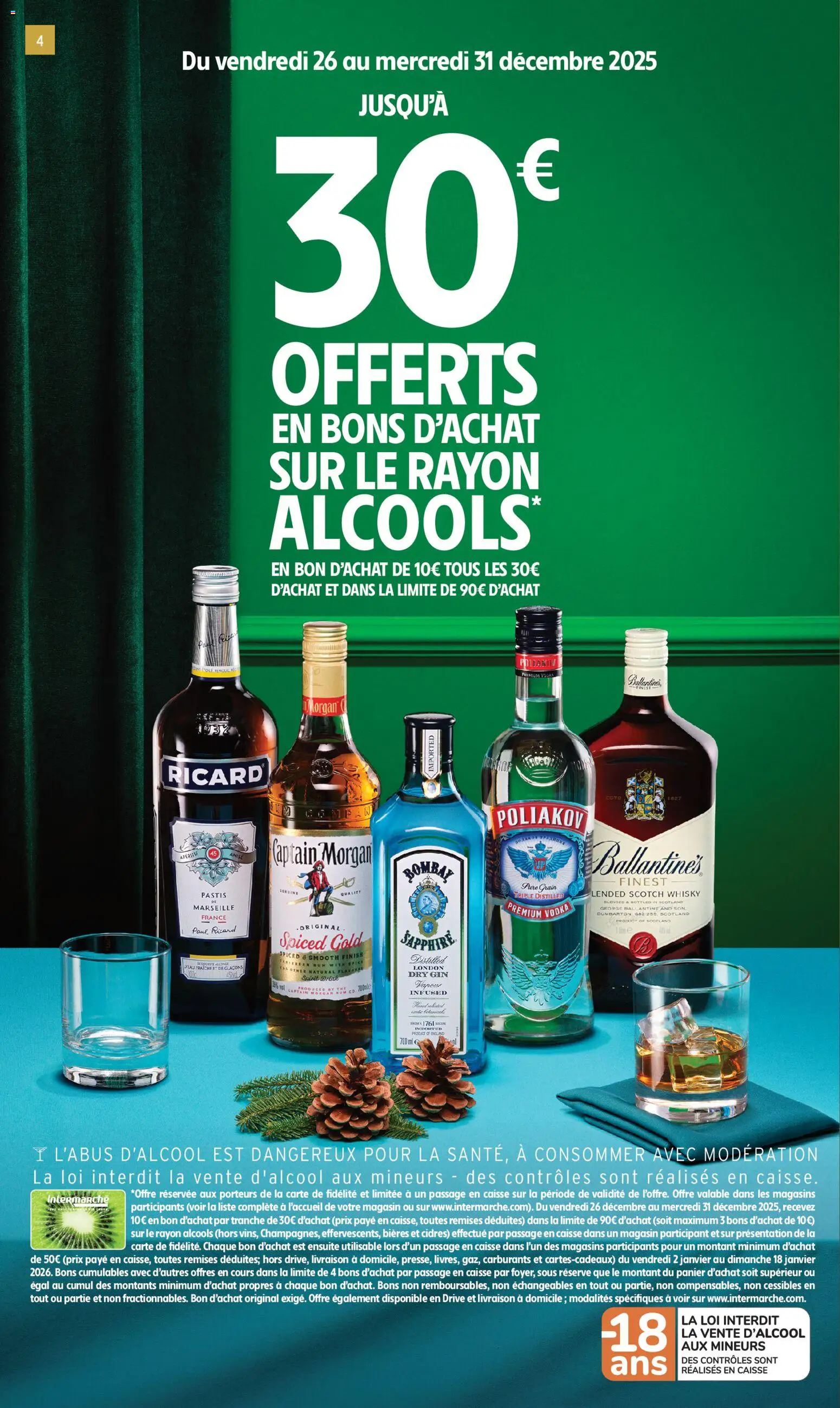 {H1} | Page: 4 | Produits: Ricard, Alcools, Panier, Thé