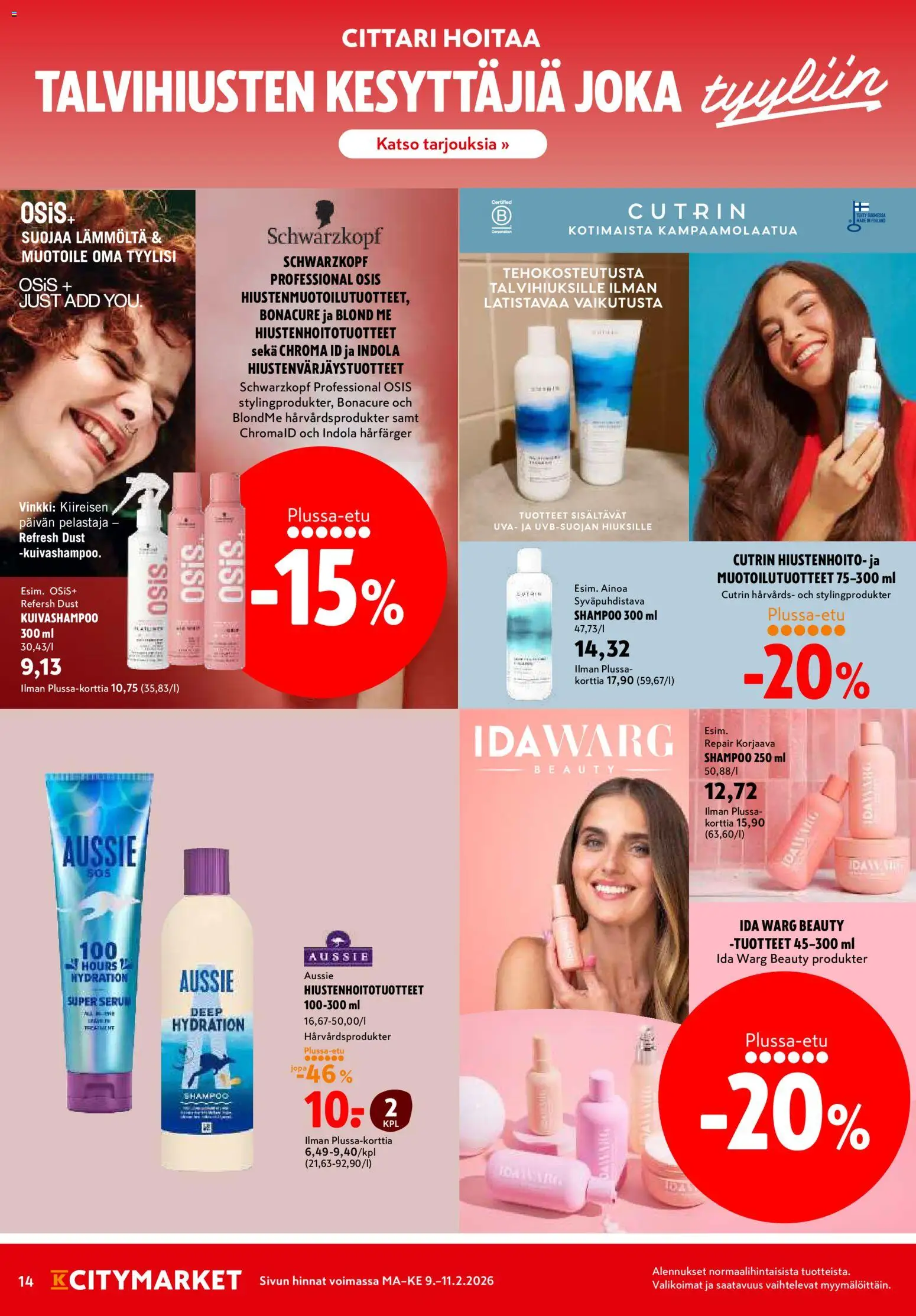 K-Citymarket tarjoukset – voimassa 09.02.2026 alkaen | Sivu: 14