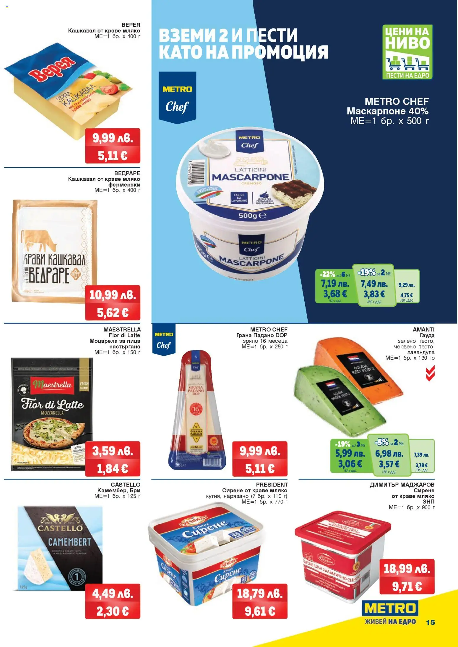 {H1} | Страница: 15 | Продукти: Краве, Мляко, Сирене, Кашкавал