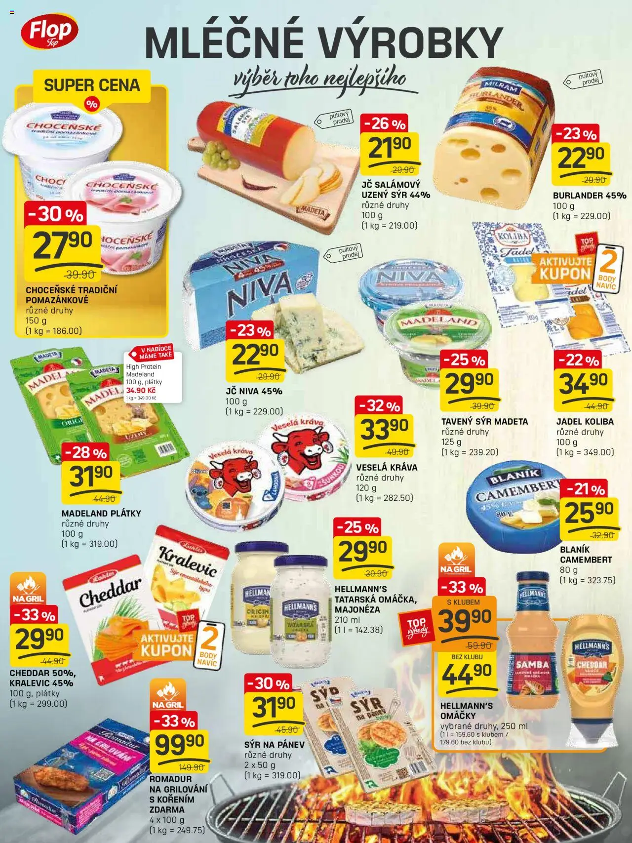 Flop leták - FlopTop od 20.08.2025 | Strana: 4 | Produkty: Tavený sýr, Sýr na pánev, Hellmann's, Body