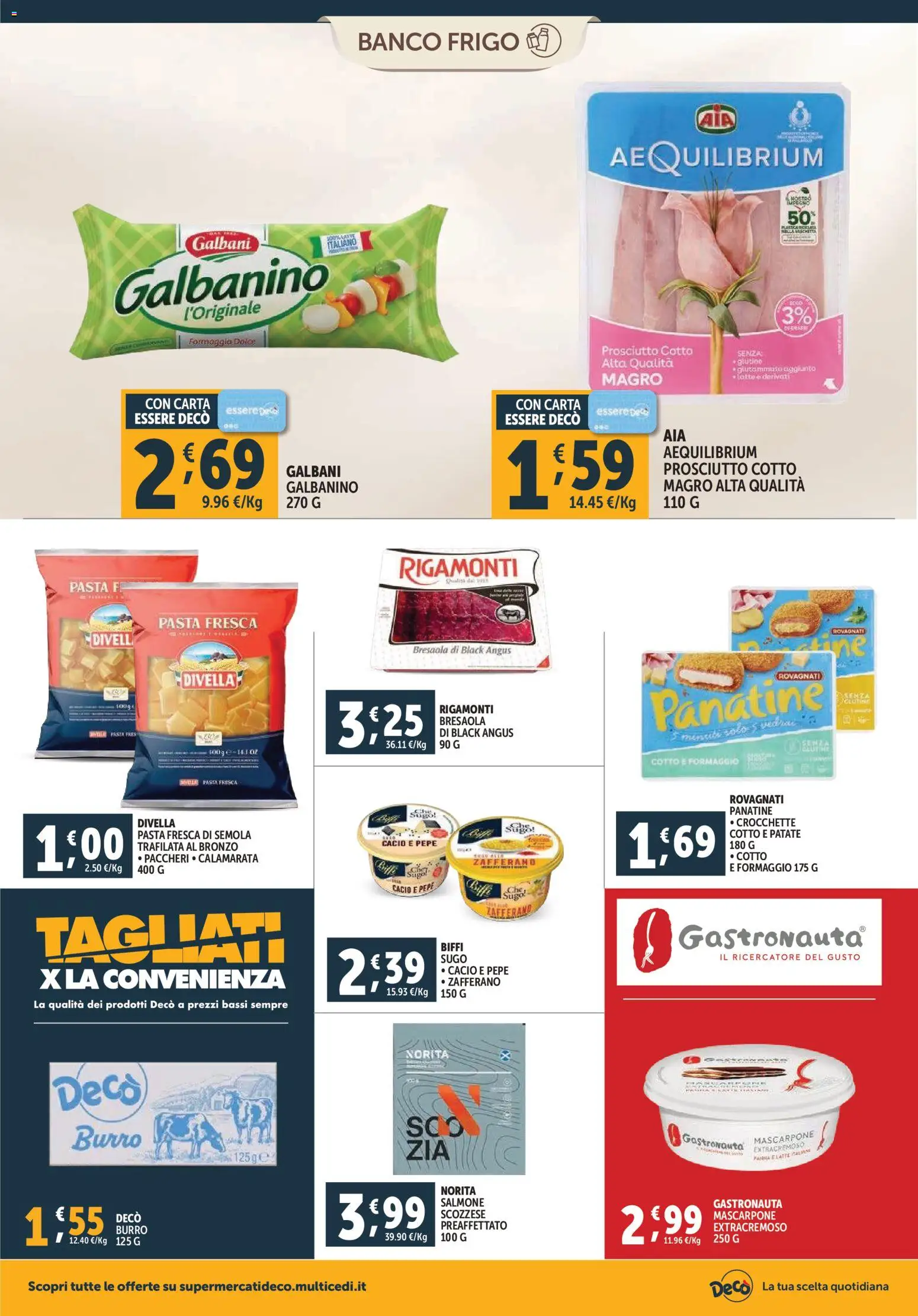 Volantino Decò del 07.11.2025 | Pagina: 8 | Prodotti: Pepe, Pasta, Crocchette, Mascarpone