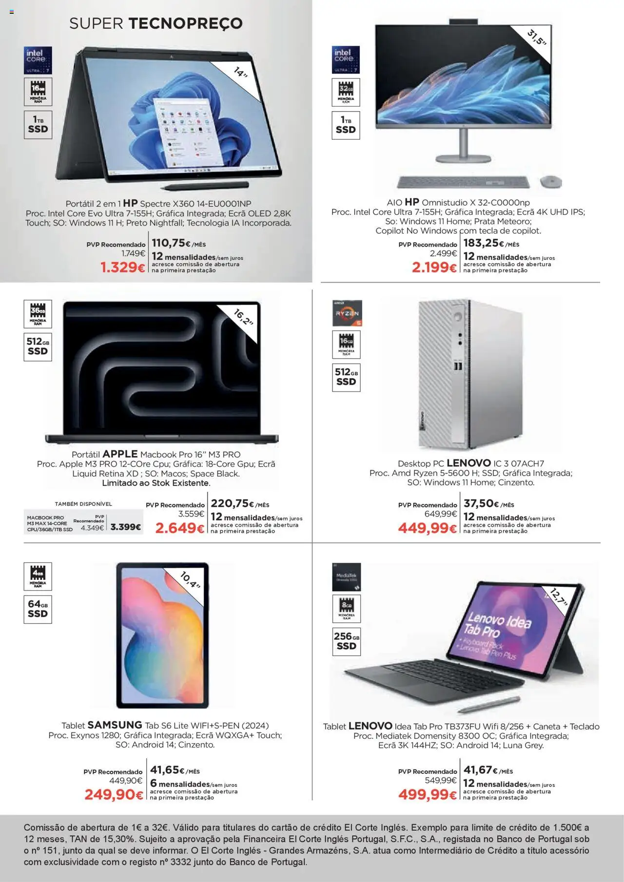 El Corte Ingles folheto │ válido de 18.07.2025 | Página: 7 | Produtos: PC, Teclado, Banco, Tablet