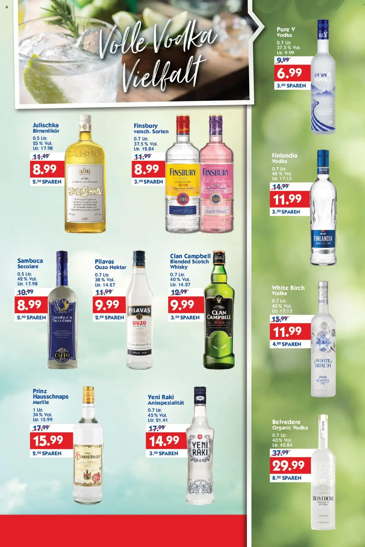 HOL’AB! Prospekt 	 - gültig ab dem 21.07.2025 | Seite: 7 | Produkte: Whisky, Ouzo, Sambuca, Vodka