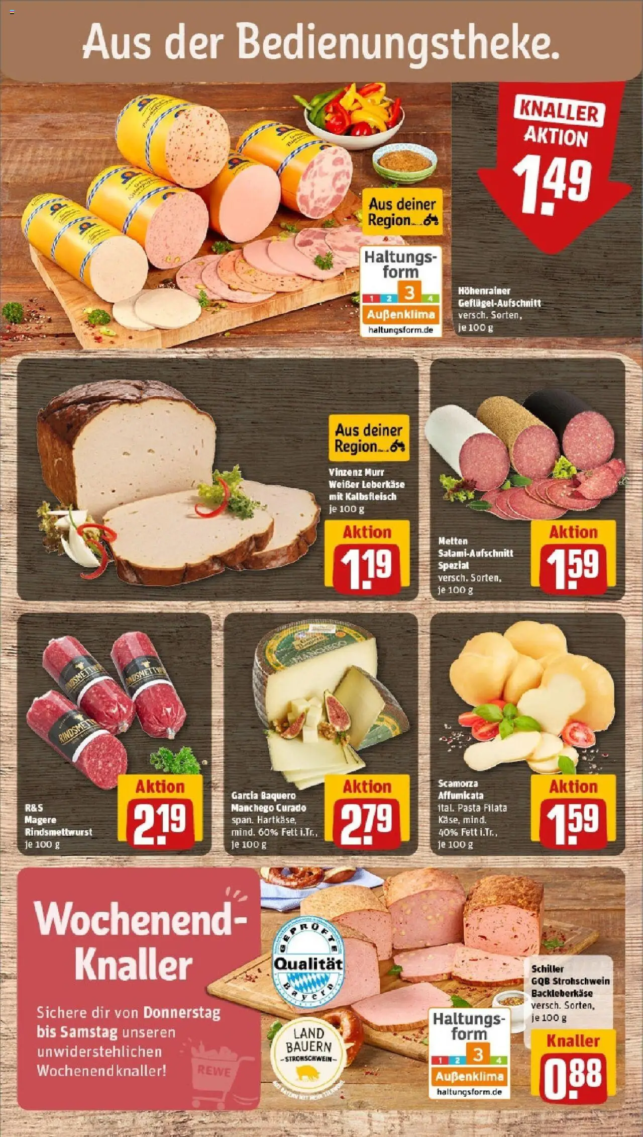Rewe prospekt Nürnberg	 - gültig ab dem 01.06.2025 | Seite: 13 | Produkte: Pasta, Salami, Leberkase