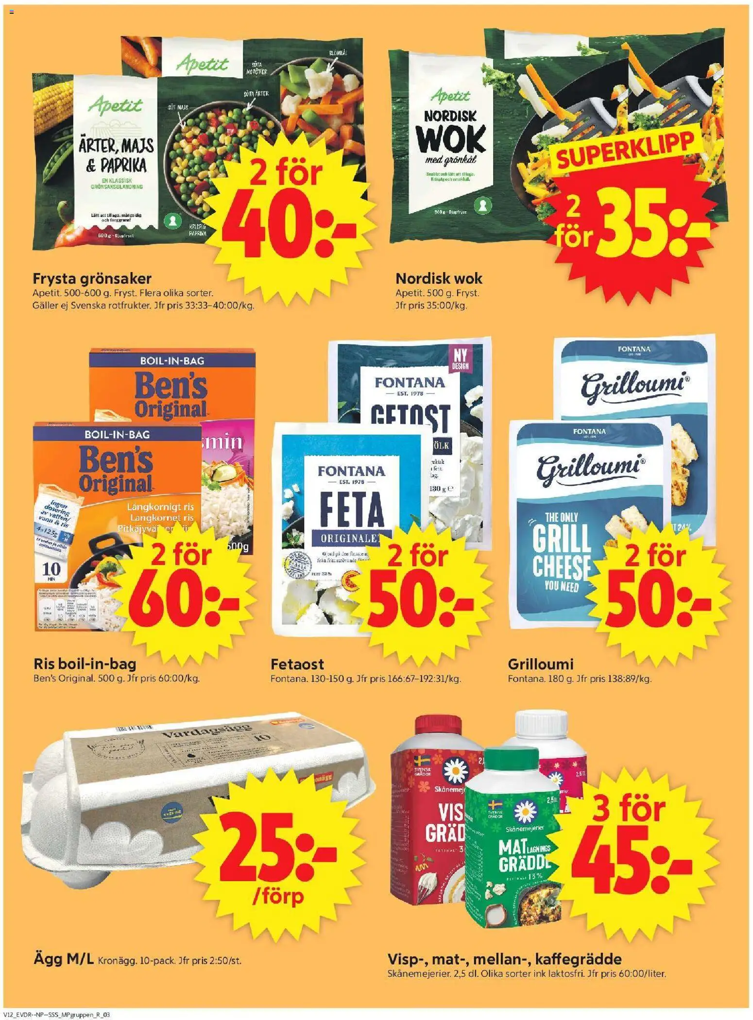 ICA Supermarket reklamblad aktuell från 16.03.2026 | Sida: 10 | Produkter: Galler, Getost, Ris, Blomkål