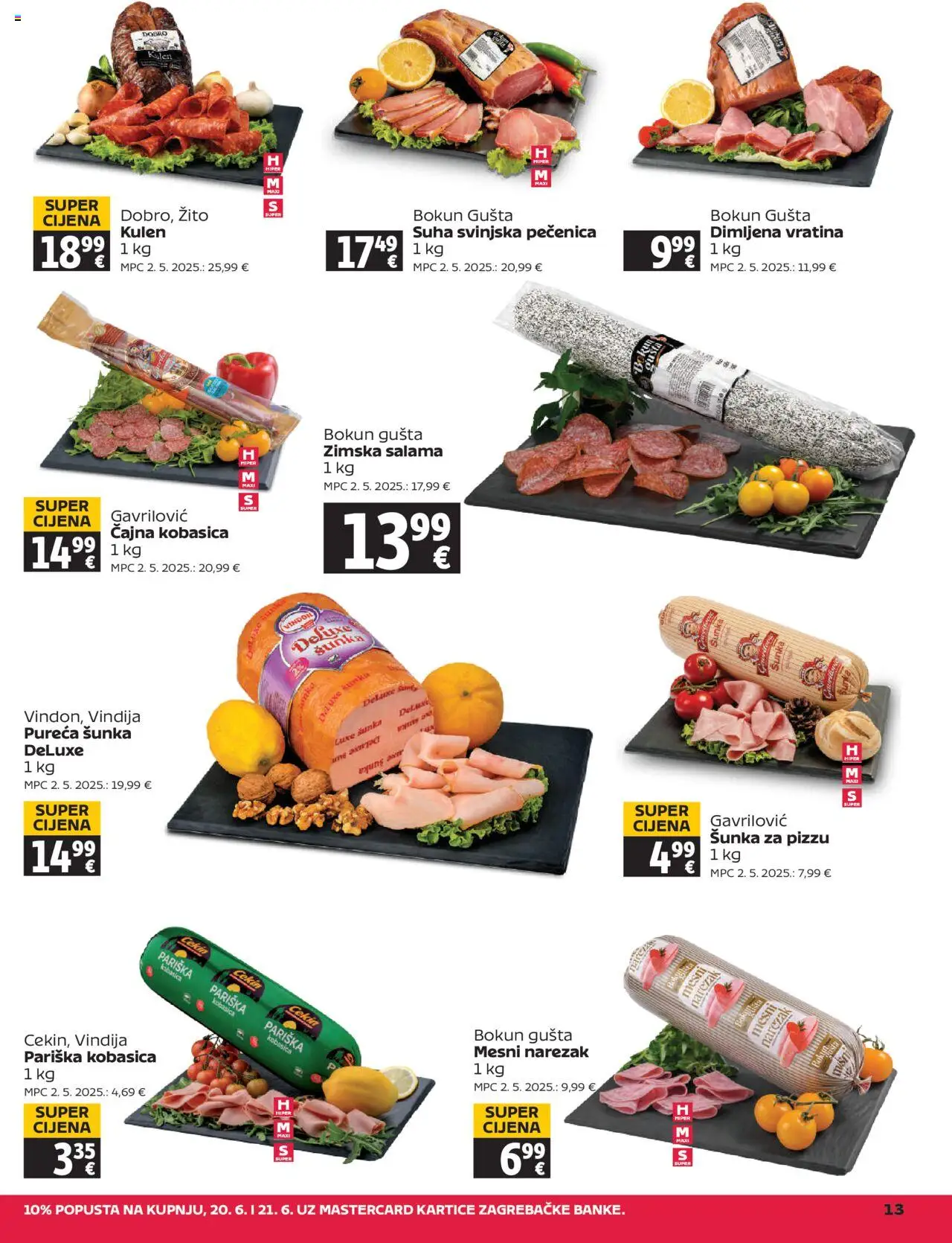 Tommy katalog | vrijedi od 20.06.2025 | Stranica: 13 | Proizvodi: Vindija, Salama, Narezak, Kobasica