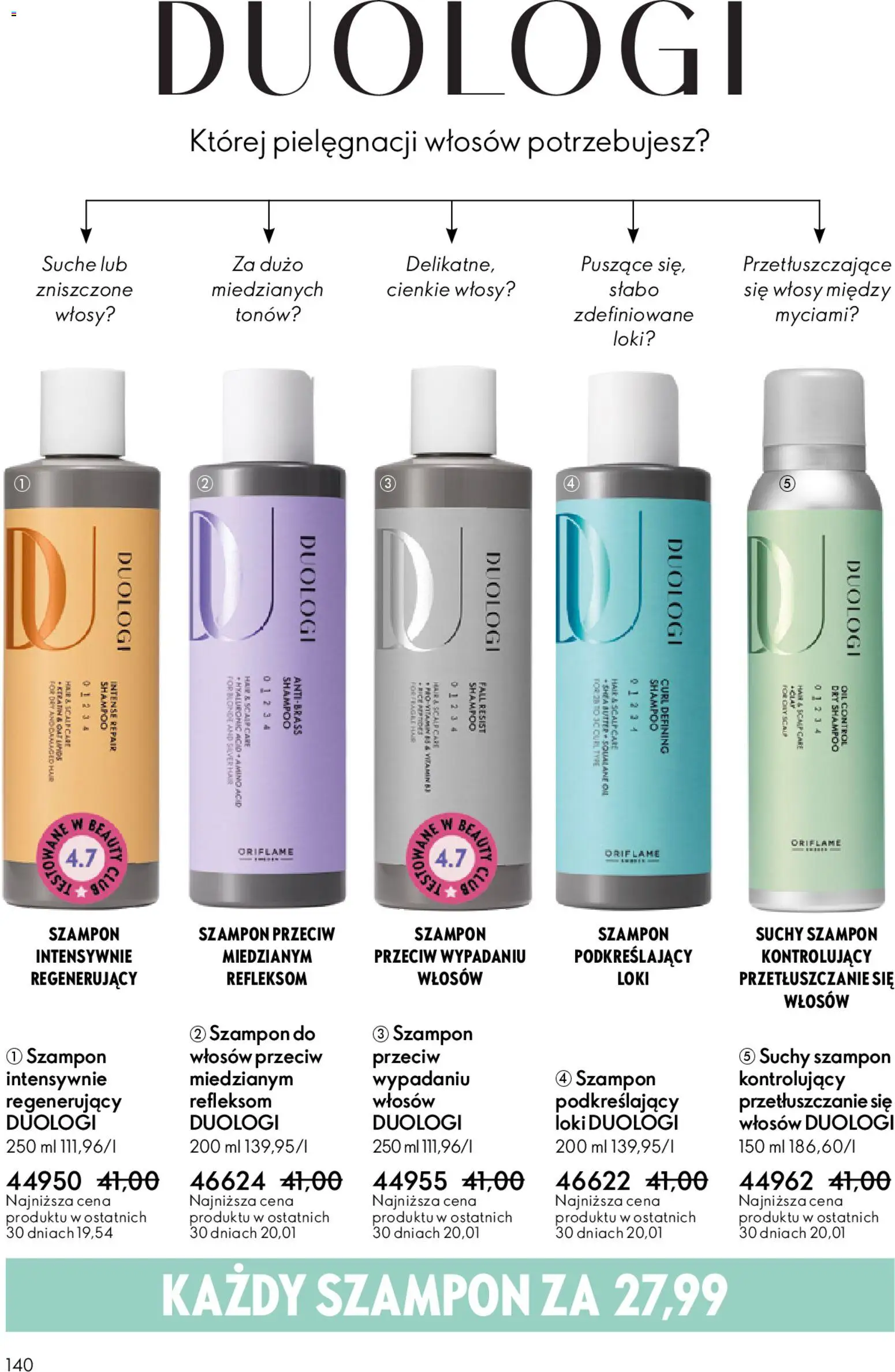 Oriflame Katalog 2 2026 od 21.01.2026 | Strona: 140 | Produkty: Szampon, Suchy szampon