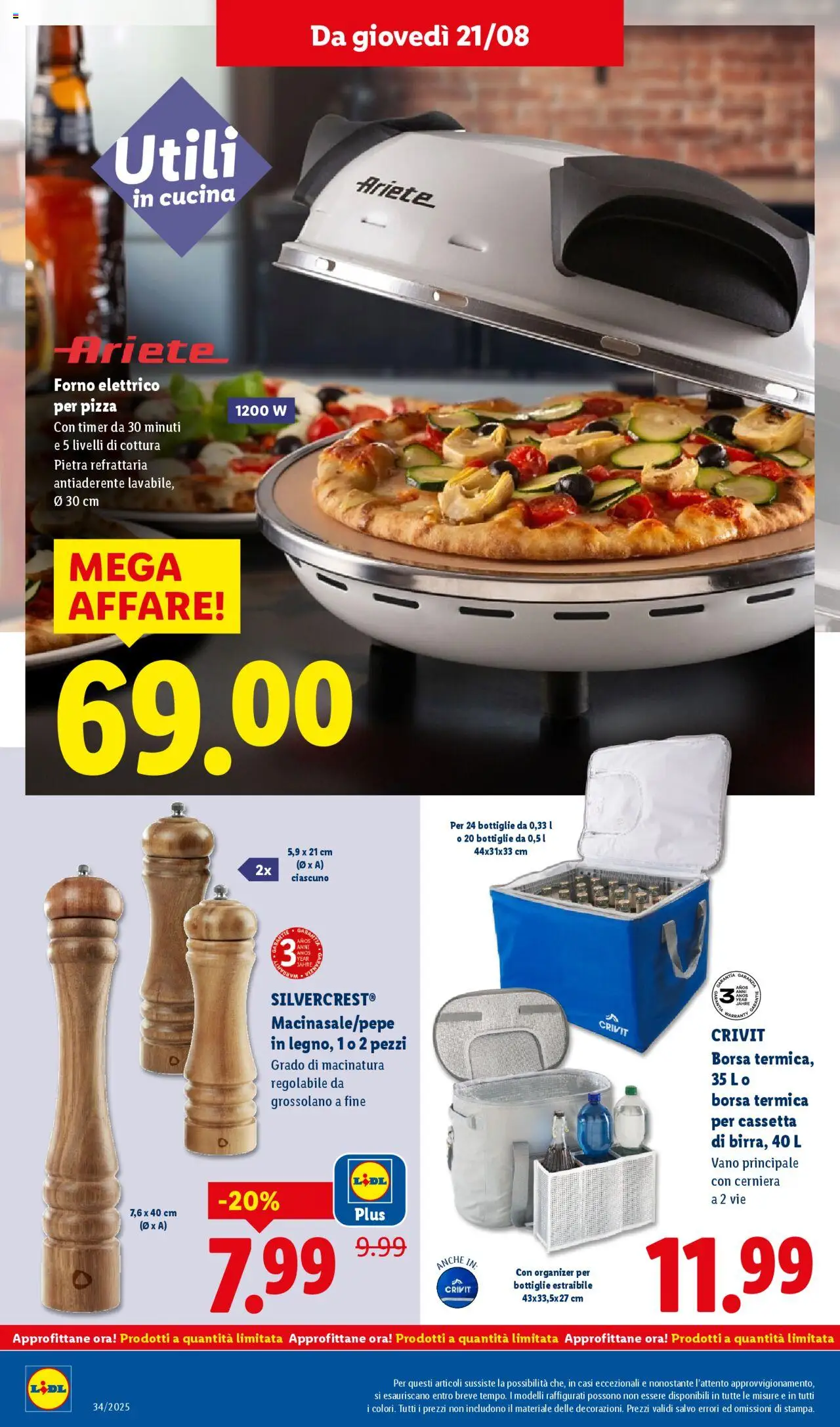Volantino Lidl del 18.08.2025 | Pagina: 40 | Prodotti: Borsa termica, Borsa, Forno, Forno elettrico