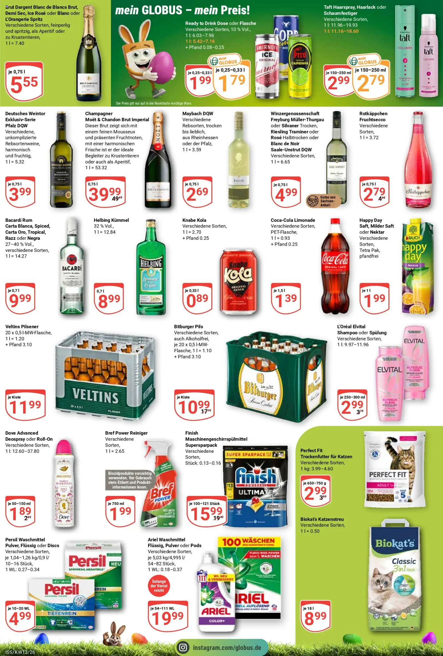 Globus Prospekt 	 – gültig ab 23.03.2026 | Seite: 6 | Produkte: Bacardi, Bitburger, Deospray, Rotkäppchen