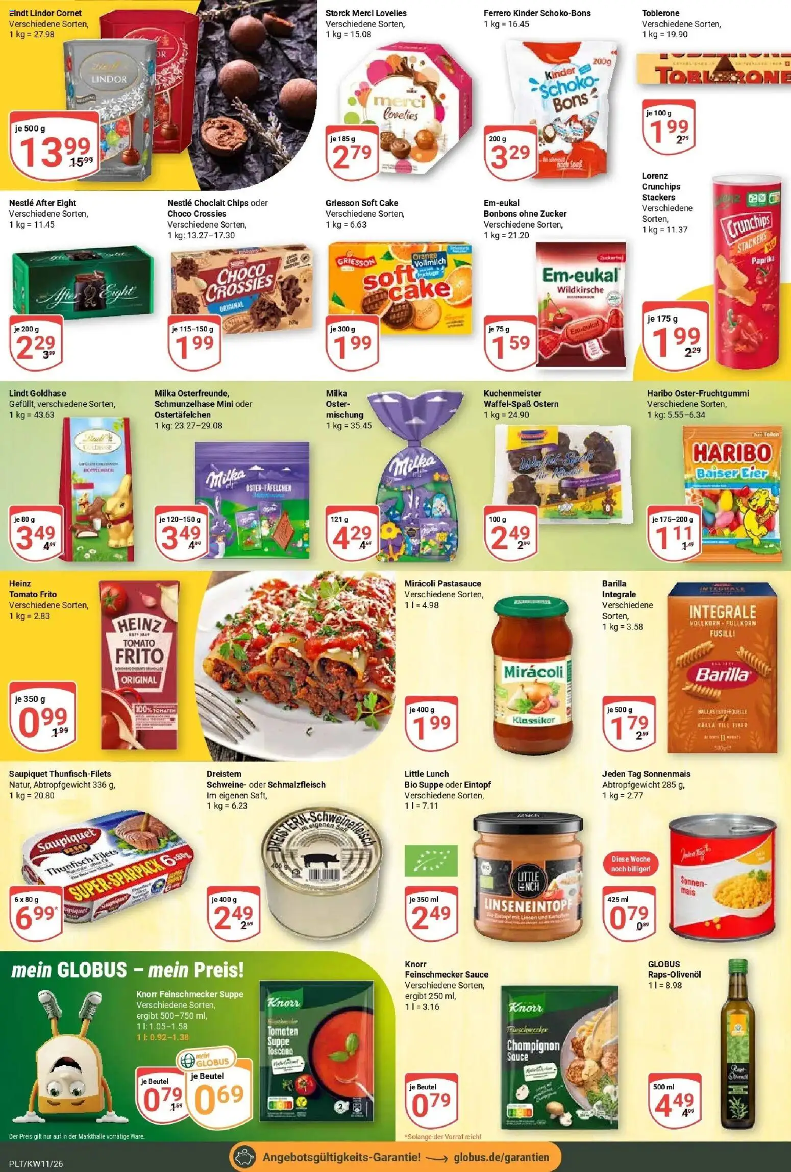 Globus prospekt Plattling	 – gültig ab 09.03.2026 | Seite: 12 | Produkte: Haribo, Barilla, Zucker, Lorenz crunchips