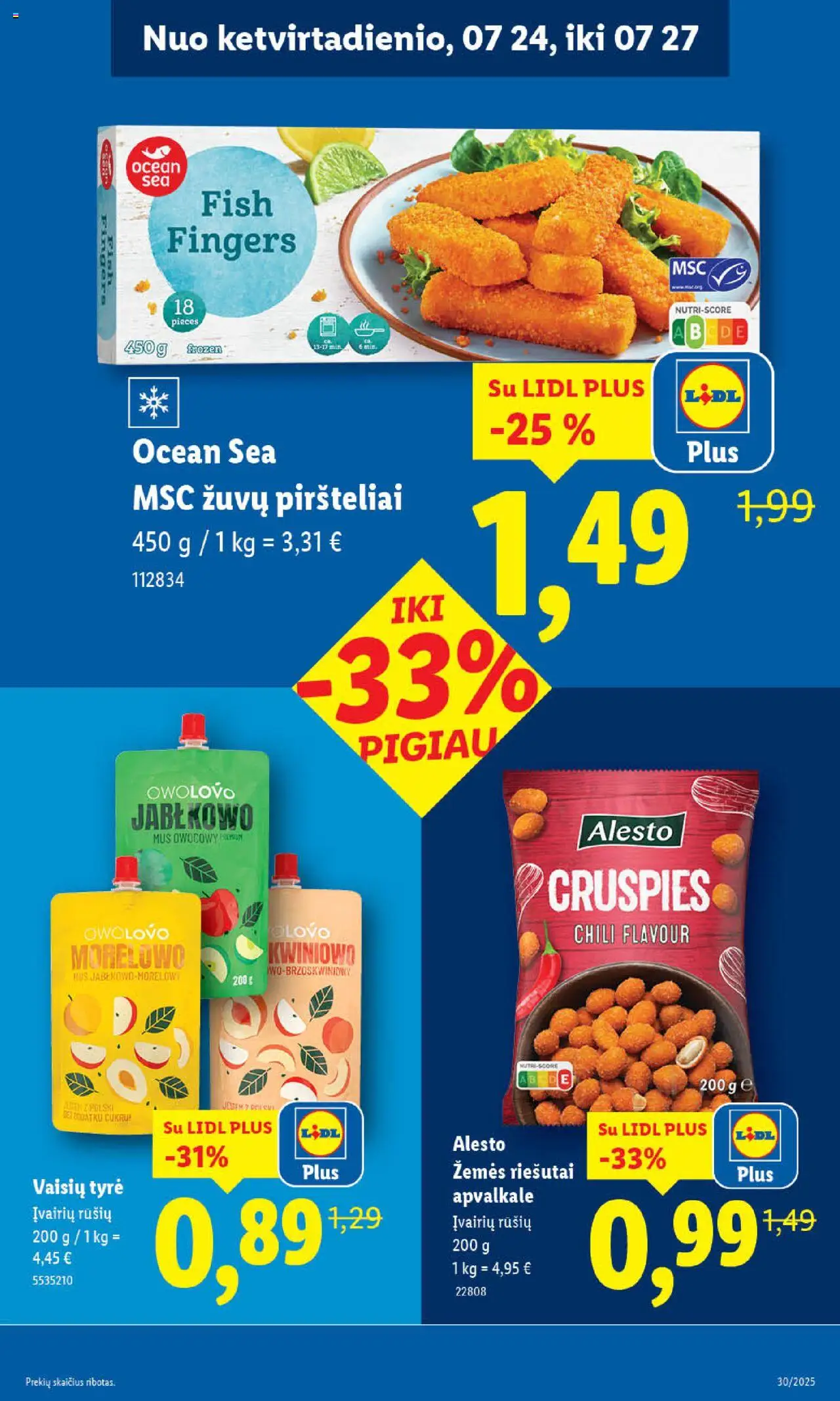 LIDL - Leidinys│galioja nuo 24.07.2025 | Puslapis: 15 | Prekių: Riešutai, Tyrė