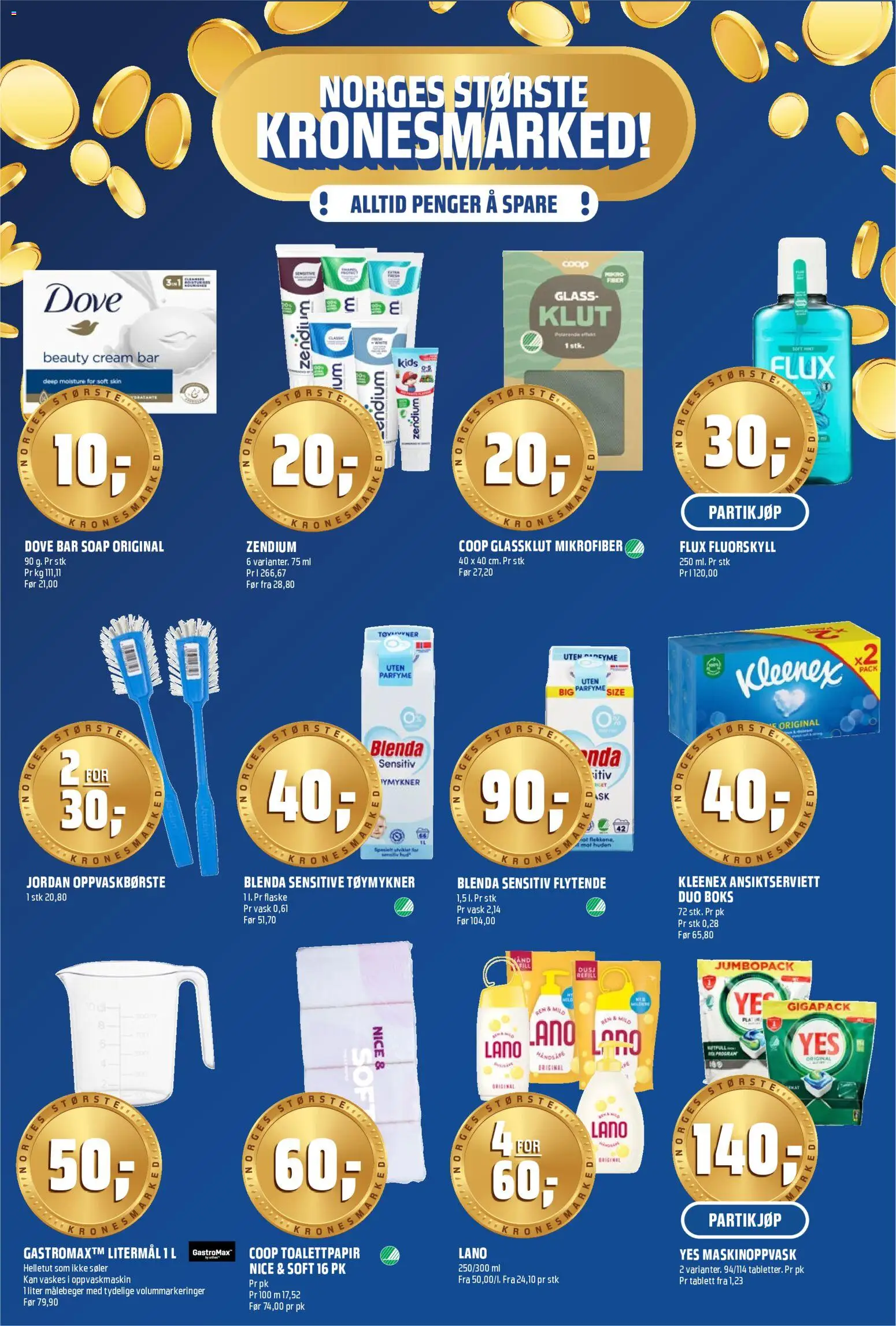 {H1} | Side: 12 | Produkter: Toalettpapir, Vask, Oppvaskmaskin, Glass