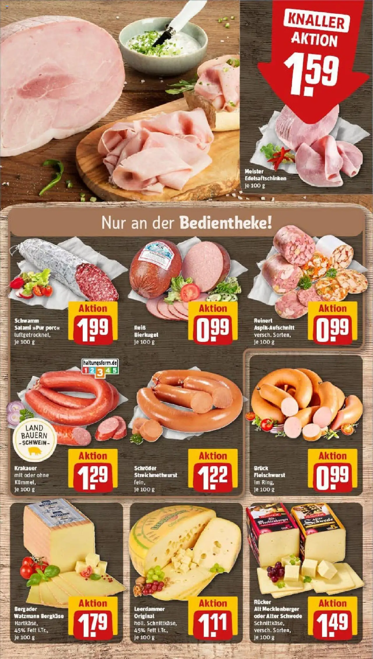 Rewe prospekt Saarlouis/Lisdorf	 – gültig ab 06.10.2025 | Seite: 9 | Produkte: Leerdammer, Salami, Reis
