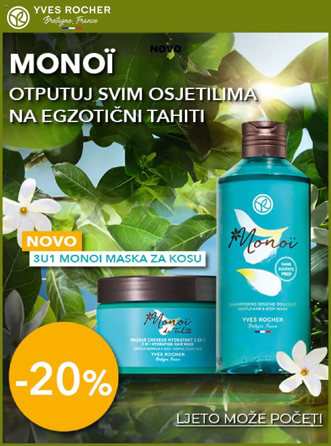 Yves Rocher katalog | vrijedi od 04.08.2025 | Stranica: 1 | Proizvodi: Maska za kosu, Maska