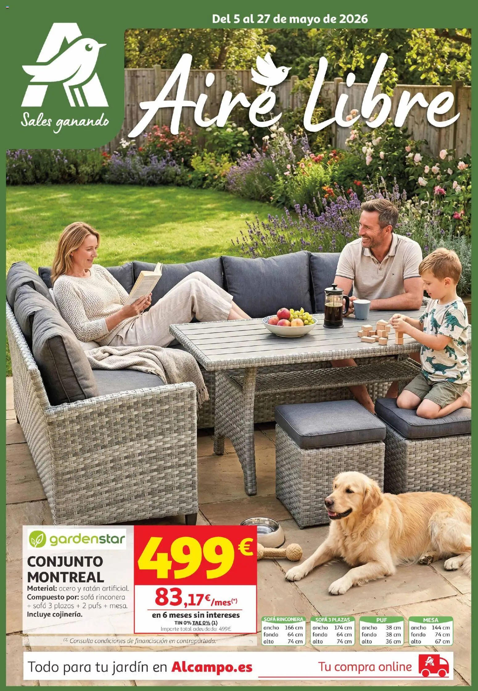 Alcampo  Canarias │ válido desde el 05.05.2026 | Página: 1 | Productos: Sofá, Mesa