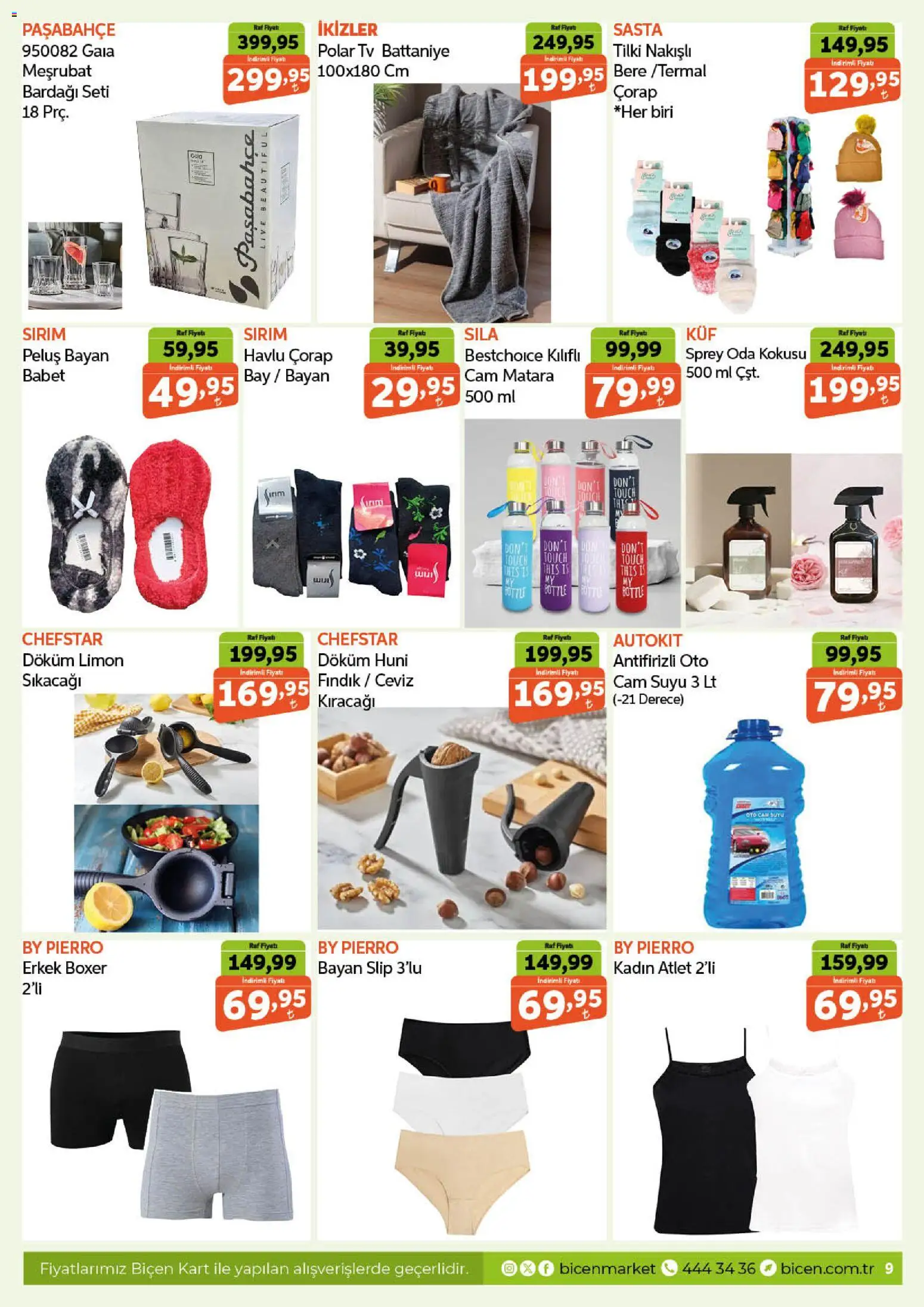 Biçen Market Katalog - 21.01.2026 tarihinden itibaren geçerlidir | Sayfa: 9 | Ürünler: Atlet, TV, Cam suyu, Ceviz