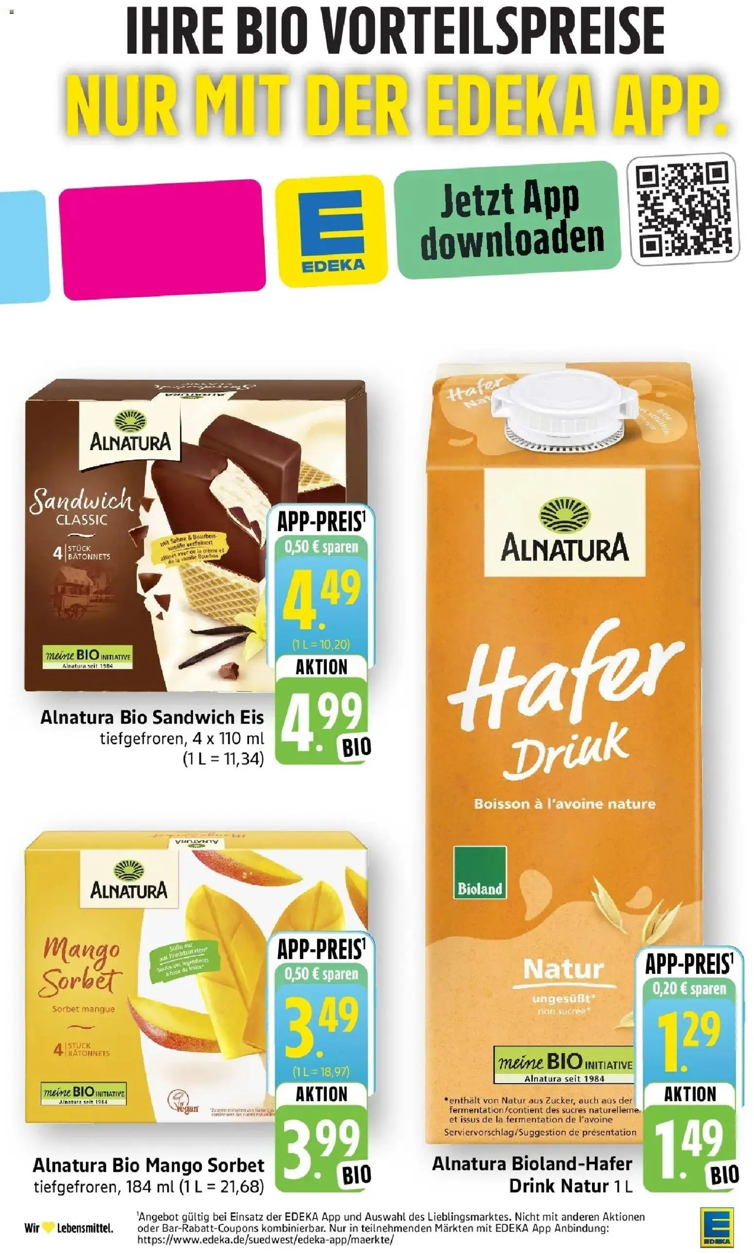 Edeka prospekt Heilbronn	 – gültig ab 19.04.2026 | Seite: 16 | Produkte: Creme, Mango, Bourbon, Eis