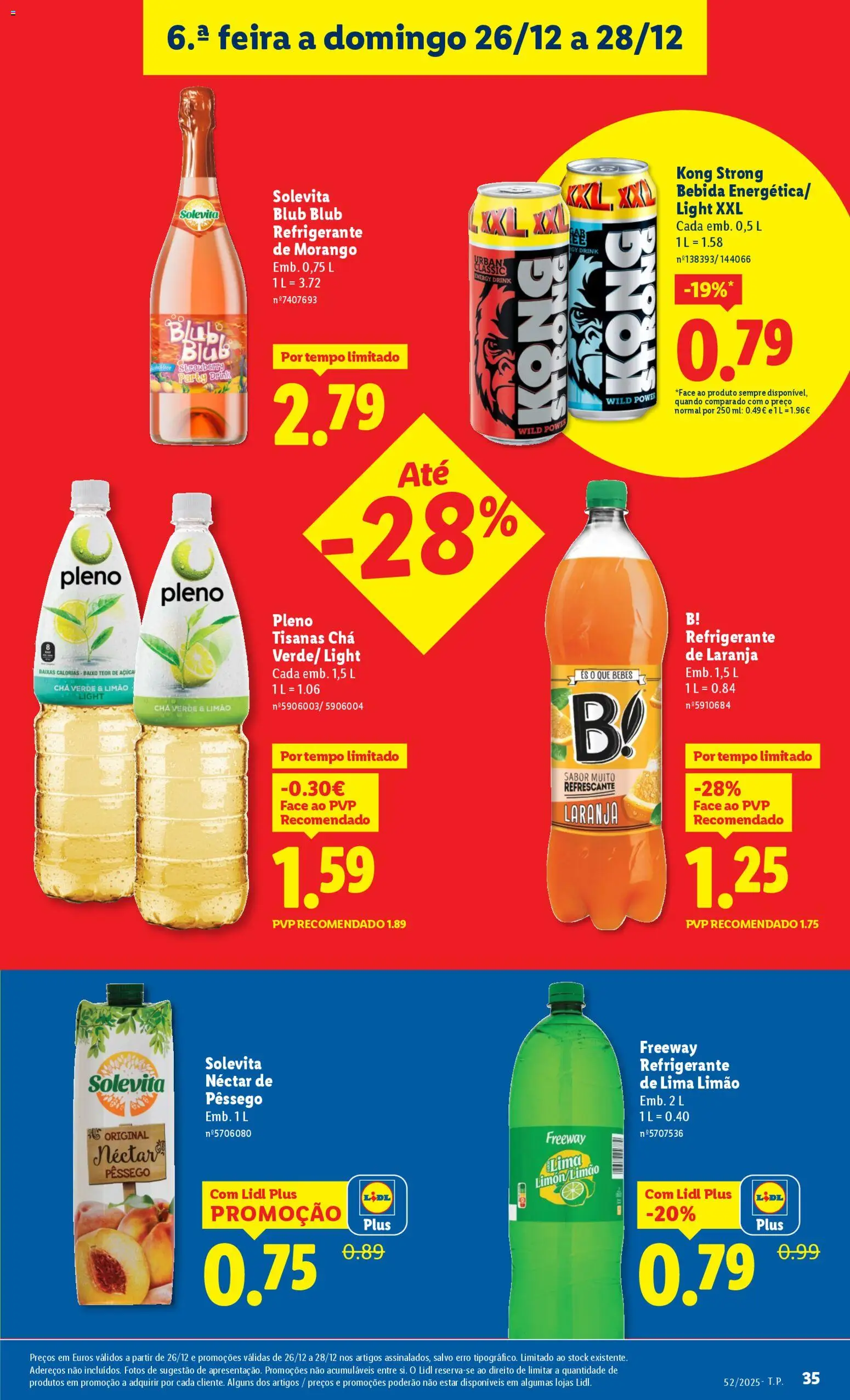 Lidl folheto │ válido de 22.12.2025 | Página: 35 | Produtos: Refrigerante, Chá, Açúcar, Bebida