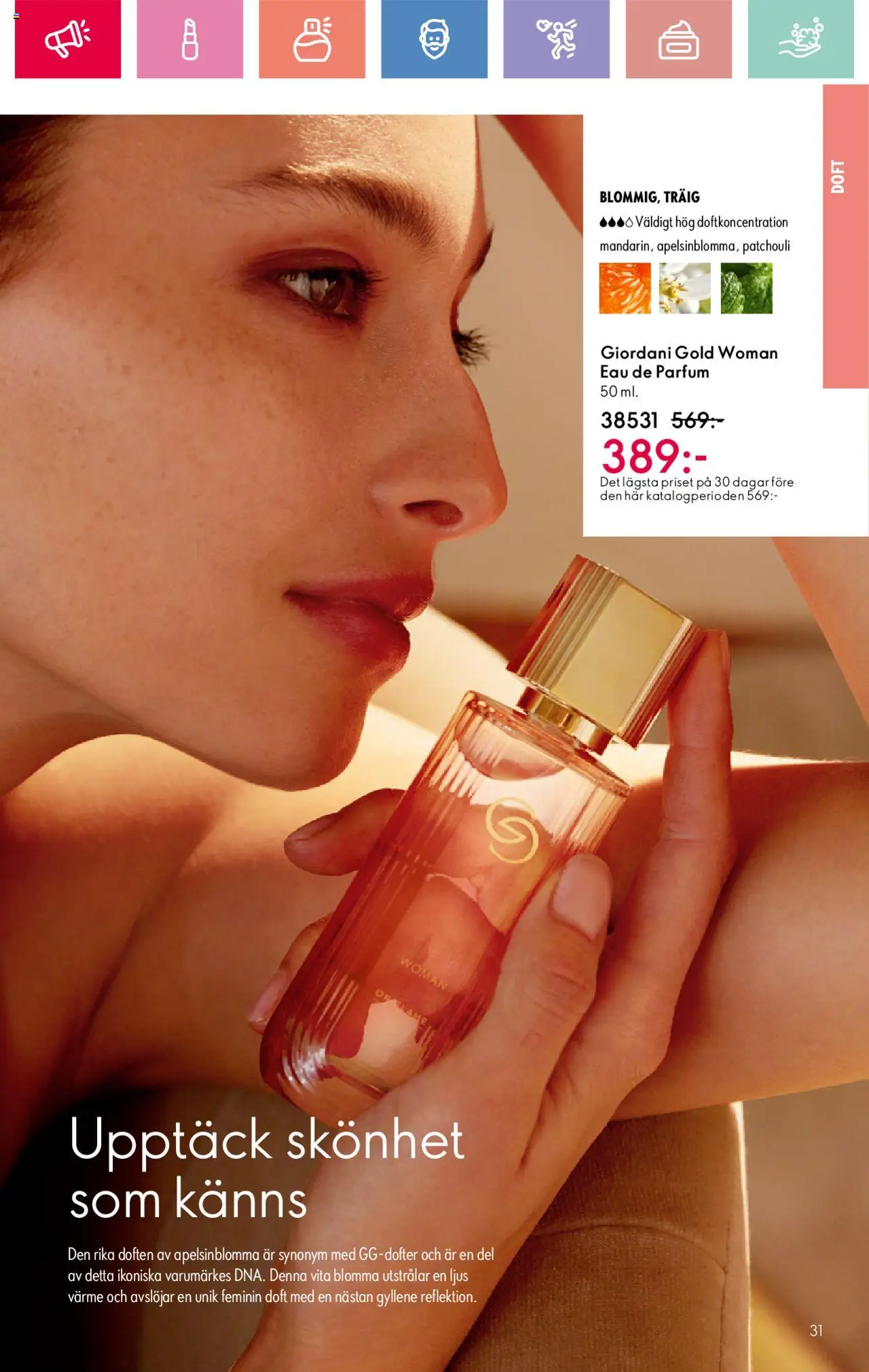Oriflame reklamblad aktuell från 01.06.2025 | Sida: 31 | Produkter: Doft, Ljus